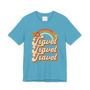 Groovy Travel T-Shirt, Groovy Vibes Vacation Tee | Family, Friends & Group Travel Apparel & Accessories | Travel Lifestyle Store | FrappeToGo