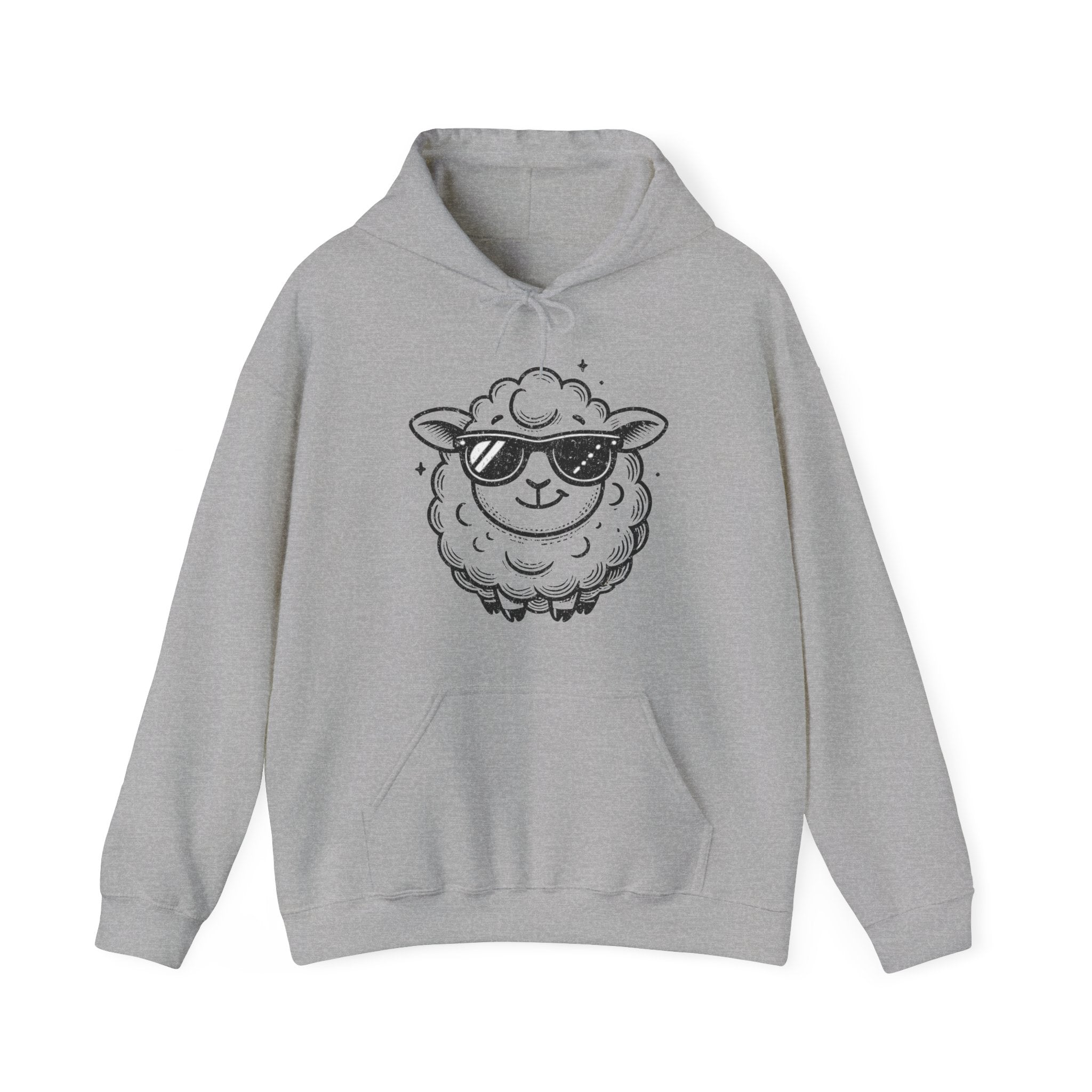 Feeling Good Funny Graphic Hoodie, Cool Sheep Travel Hooded Sweatshirt | Family, Friends & Group Travel Apparel & Accessories | Travel Lifestyle Store | FrappeToGo