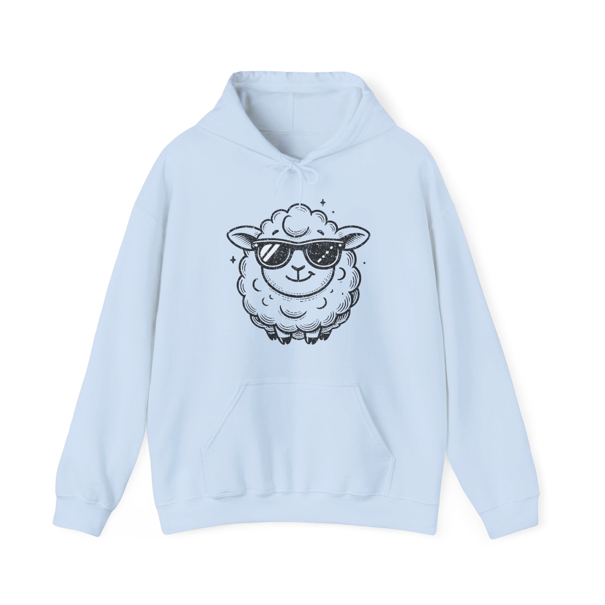 Feeling Good Funny Graphic Hoodie, Cool Sheep Travel Hooded Sweatshirt | Family, Friends & Group Travel Apparel & Accessories | Travel Lifestyle Store | FrappeToGo