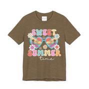 Summer Vacation Groovy T-Shirt, Sweet Summer Shirt, Retro Tee | Family, Friends & Group Travel Apparel & Accessories | Travel Lifestyle Store | FrappeToGo