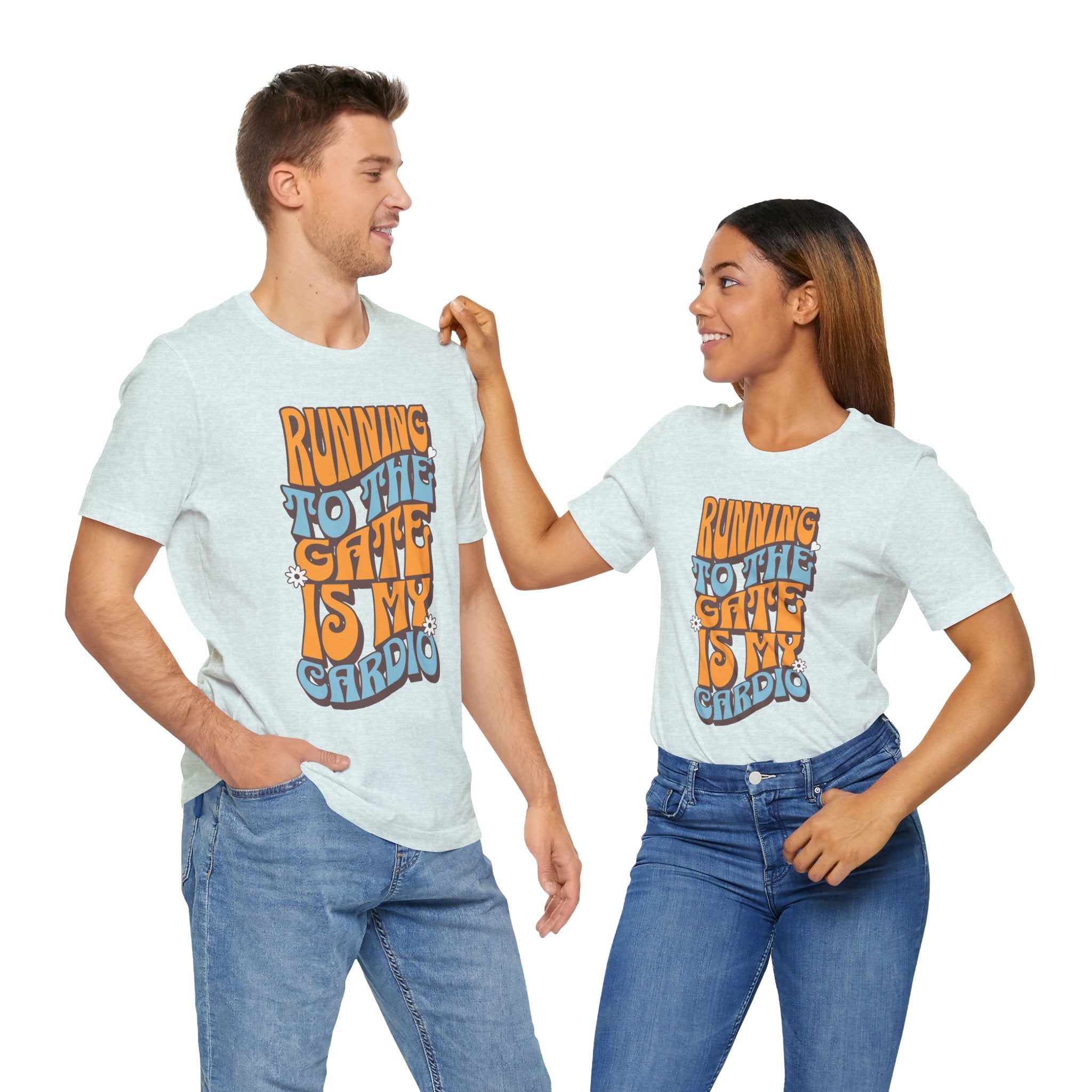 Running To The Gate Is My Cardio Travel T-Shirt, Funny Traveler Shirt, Fitness Travel Tee