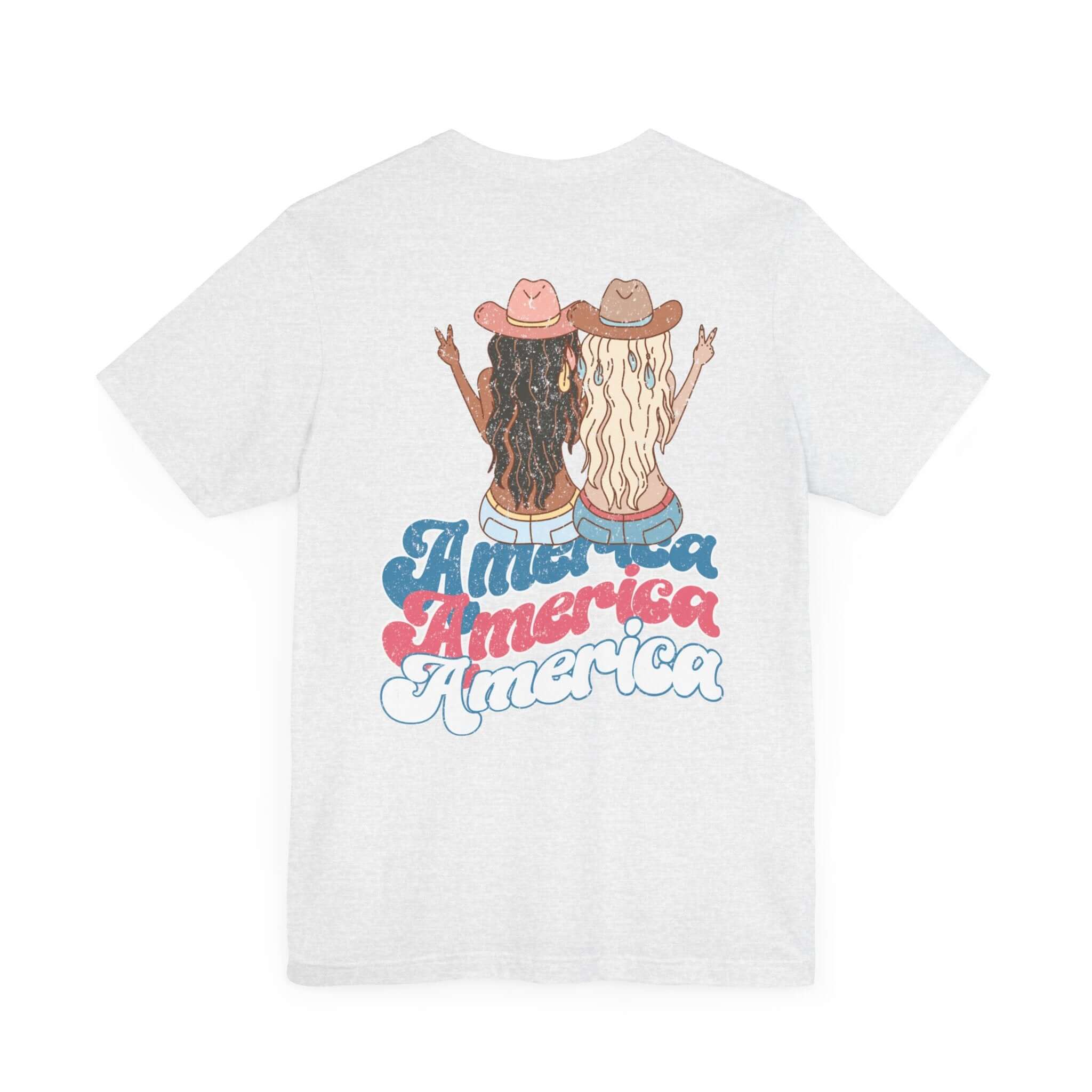 America Bestie Road Trip T-Shirt, Nashville Tennessee USA Vacation, Mother Daughter, Girls Trip, Cowgirls Retro Groovy Front & Back Shirt, Personalized, Black Blonde | Family, Friends & Group Travel Apparel & Accessories | Travel Lifestyle Store | FrappeT