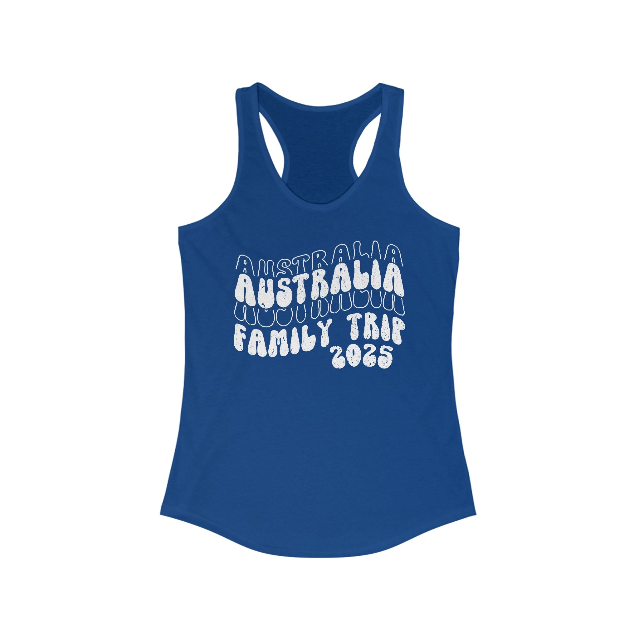 Australia Family Trip 2025 Travel Racerback Tank Top, Australia Group Travel Tank Top, Australia Retro Tank, Personalized