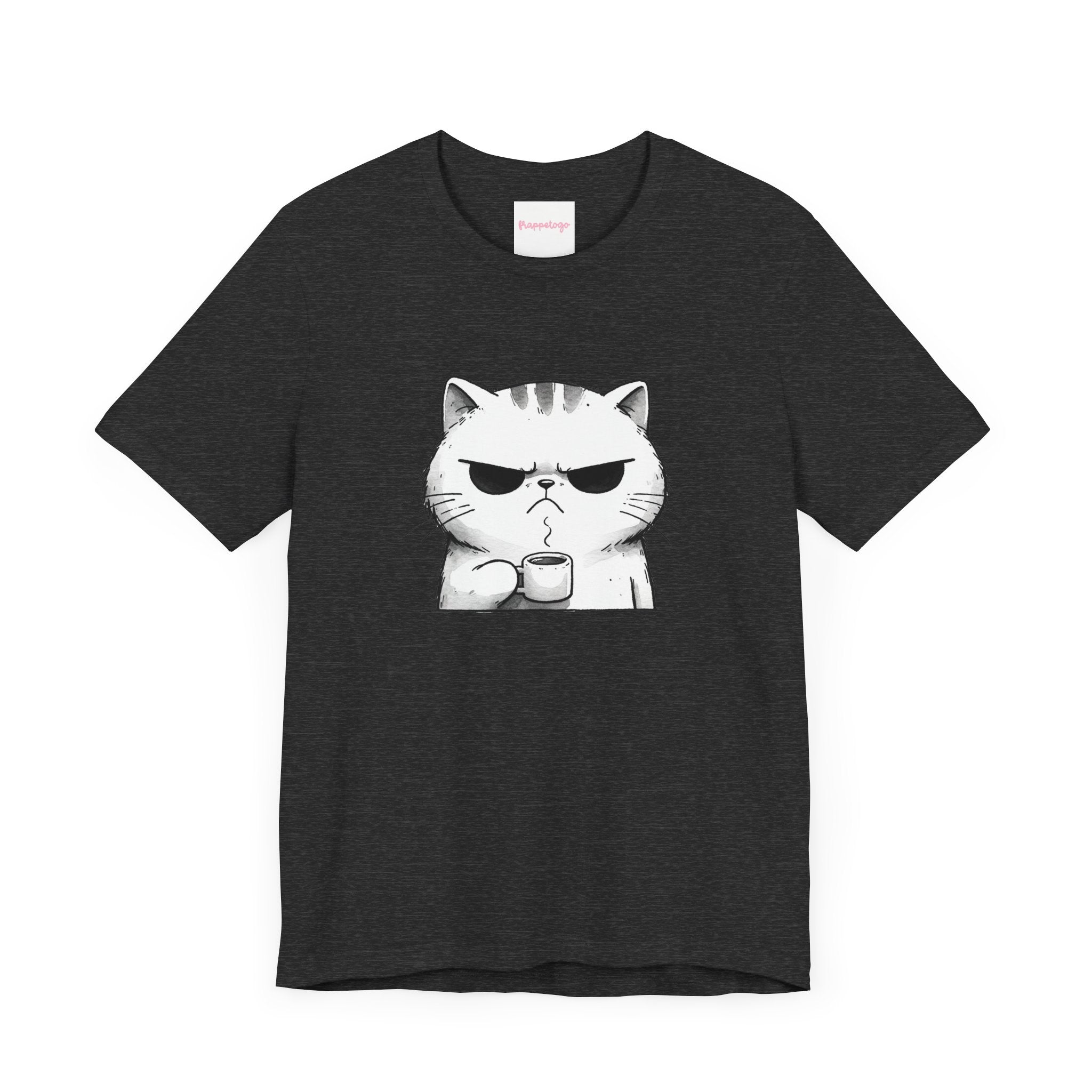 Coffee First Grumpy Cat T-Shirt, Bad Mood T-Shirt, Sarcastic Graphic T-Shirt | Family, Friends & Group Travel Apparel & Accessories | Travel Lifestyle Store | FrappeToGo