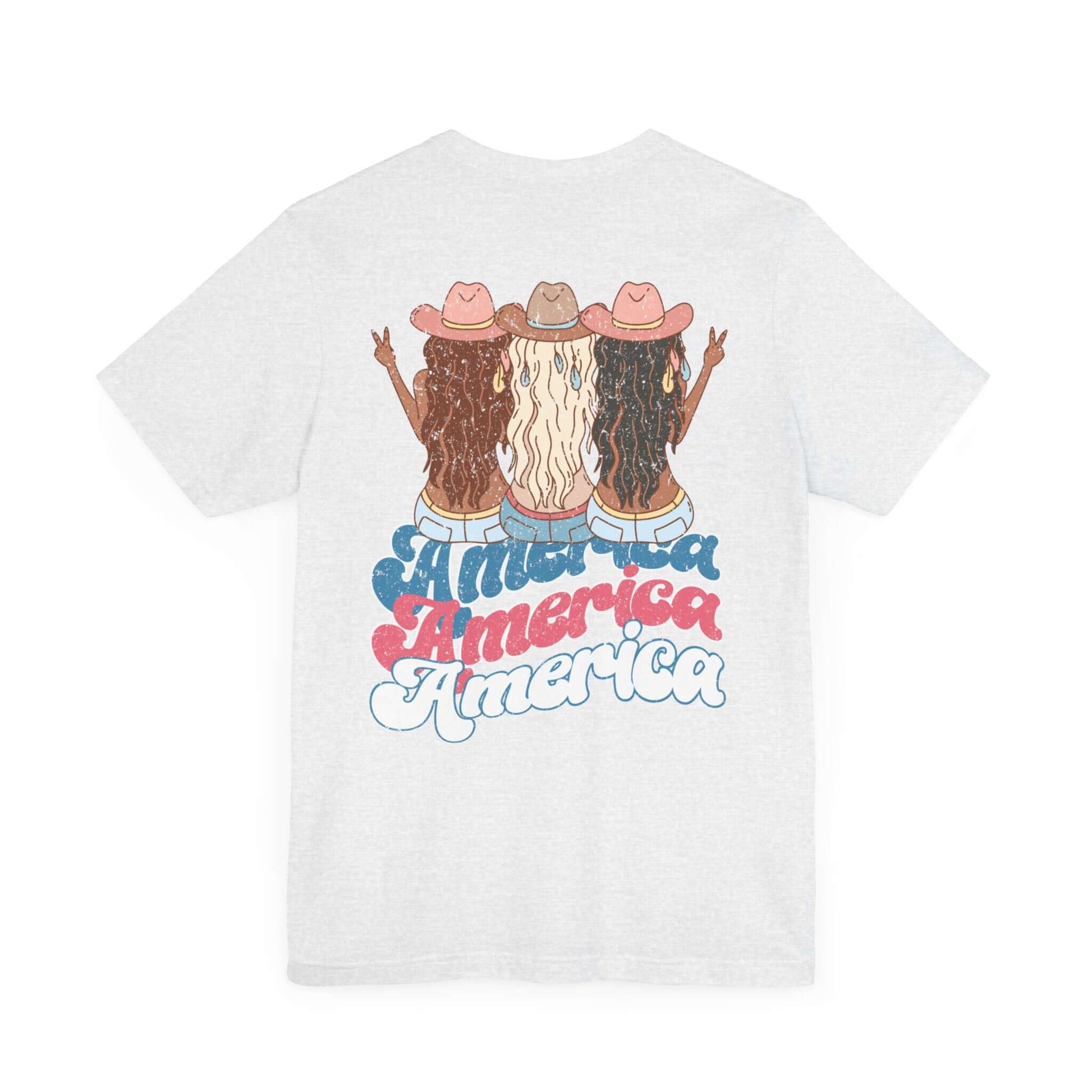 America Bestie Road Trip T-Shirt, Nashville Tennessee USA Vacation, Mother Daughter, Girls Trip, Cowgirls Retro Groovy Front & Back Shirt, Personalized, Blonde, Brunette, Black | Family, Friends & Group Travel Apparel & Accessories | Travel Lifestyle Stor