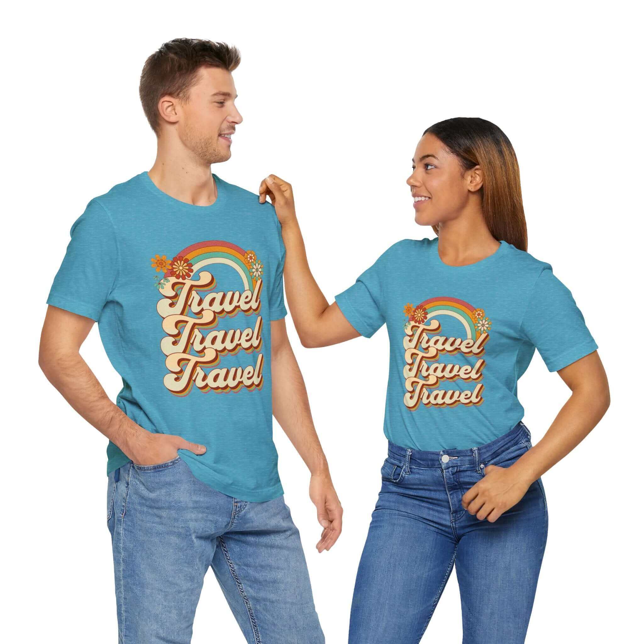 Groovy Travel T-Shirt, Groovy Vibes Vacation Tee | Family, Friends & Group Travel Apparel & Accessories | Travel Lifestyle Store | FrappeToGo
