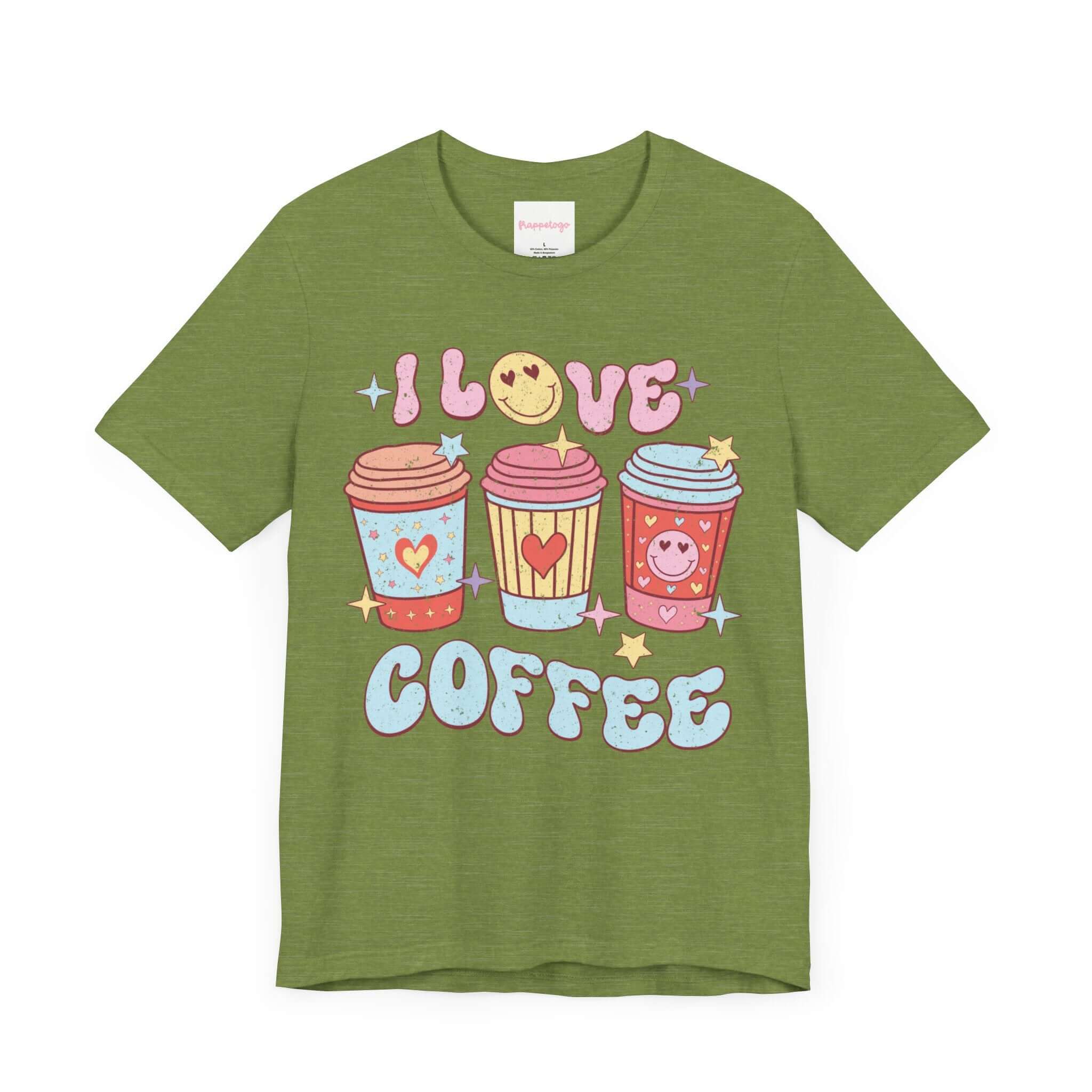 I Love Coffee Retro T-Shirt, Funny Caffeine Shirt, Busy Life Tee | Family, Friends & Group Travel Apparel & Accessories | Travel Lifestyle Store | FrappeToGo