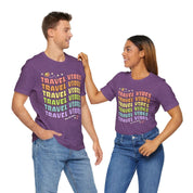 Groovy Travel Shirt, Travel Vibes Wanderlust T-Shirt | Family, Friends & Group Travel Apparel & Accessories | Travel Lifestyle Store | FrappeToGo