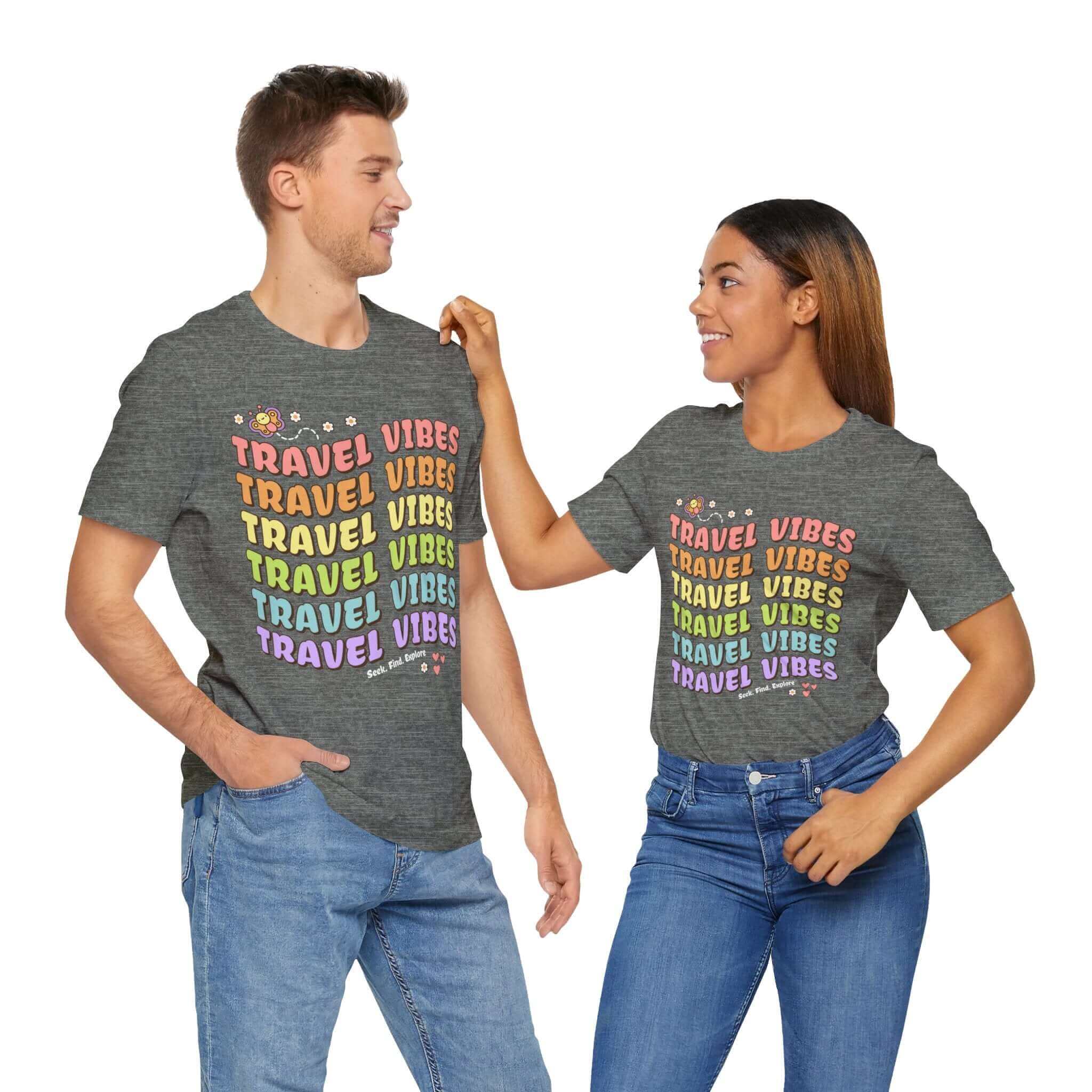 Groovy Travel Shirt, Travel Vibes Wanderlust T-Shirt | Family, Friends & Group Travel Apparel & Accessories | Travel Lifestyle Store | FrappeToGo