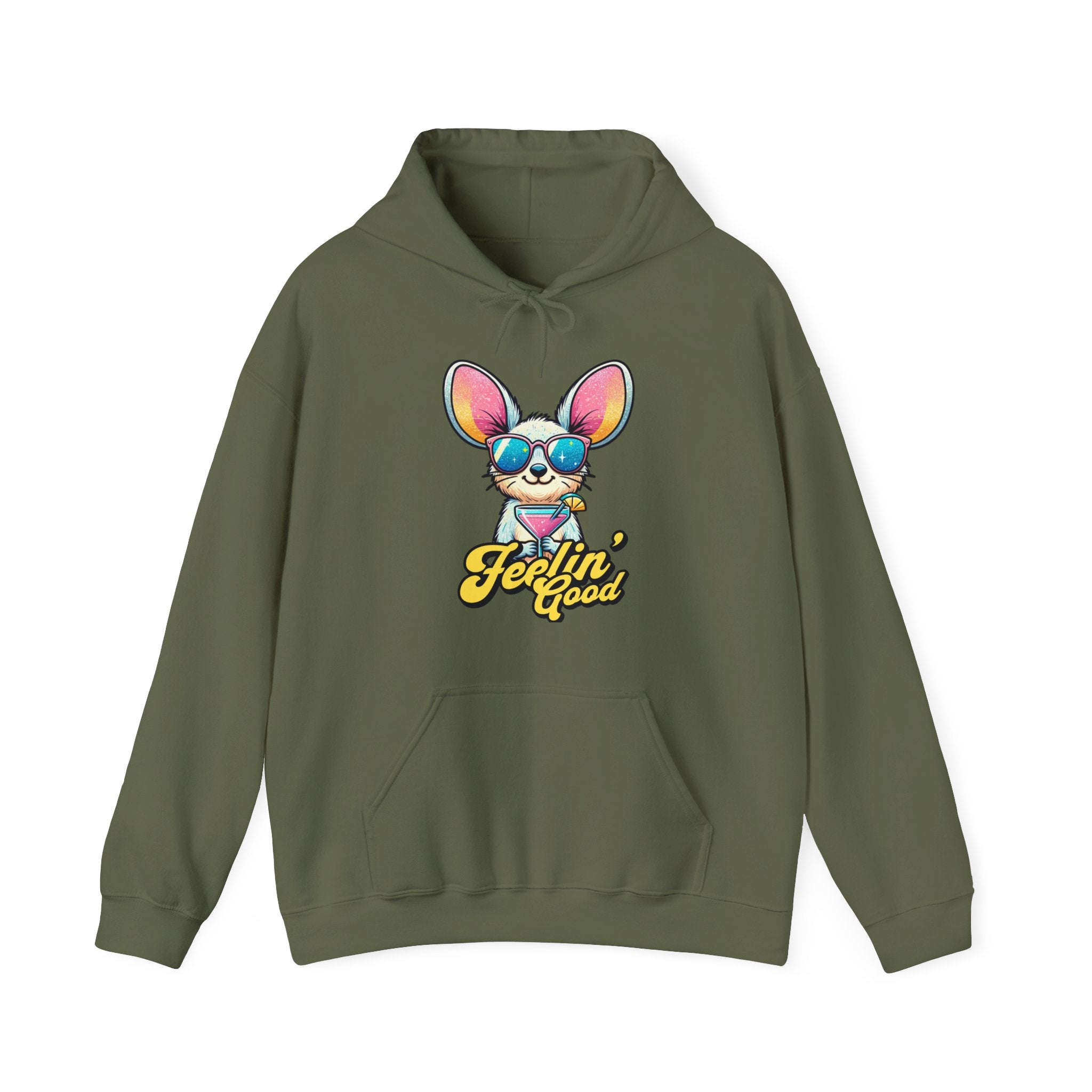 Summer Vibes Hoodie, Cute Kangaroo Summer Groovy Hooded Sweatshirt | Family, Friends & Group Travel Apparel & Accessories | Travel Lifestyle Store | FrappeToGo