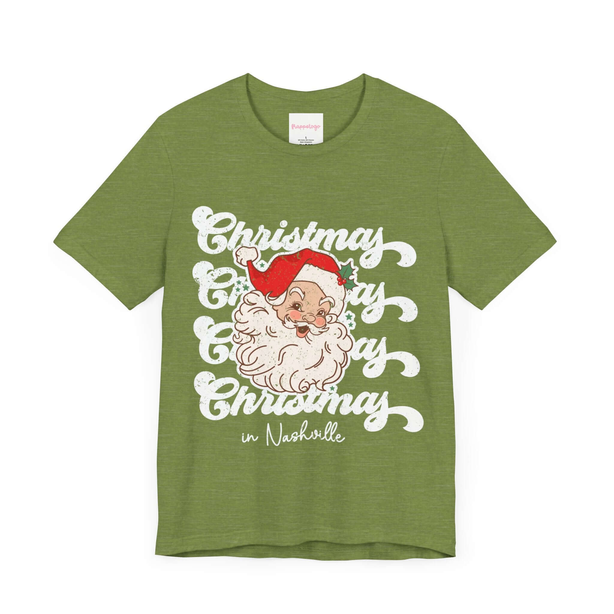 Christmas In Nashville Cowboy USA Travel T-Shirt, Fun Girls Trip Shirt, Cute Western Tee, Personalized | Family, Friends & Group Travel Apparel & Accessories | Travel Lifestyle Store | FrappeToGo