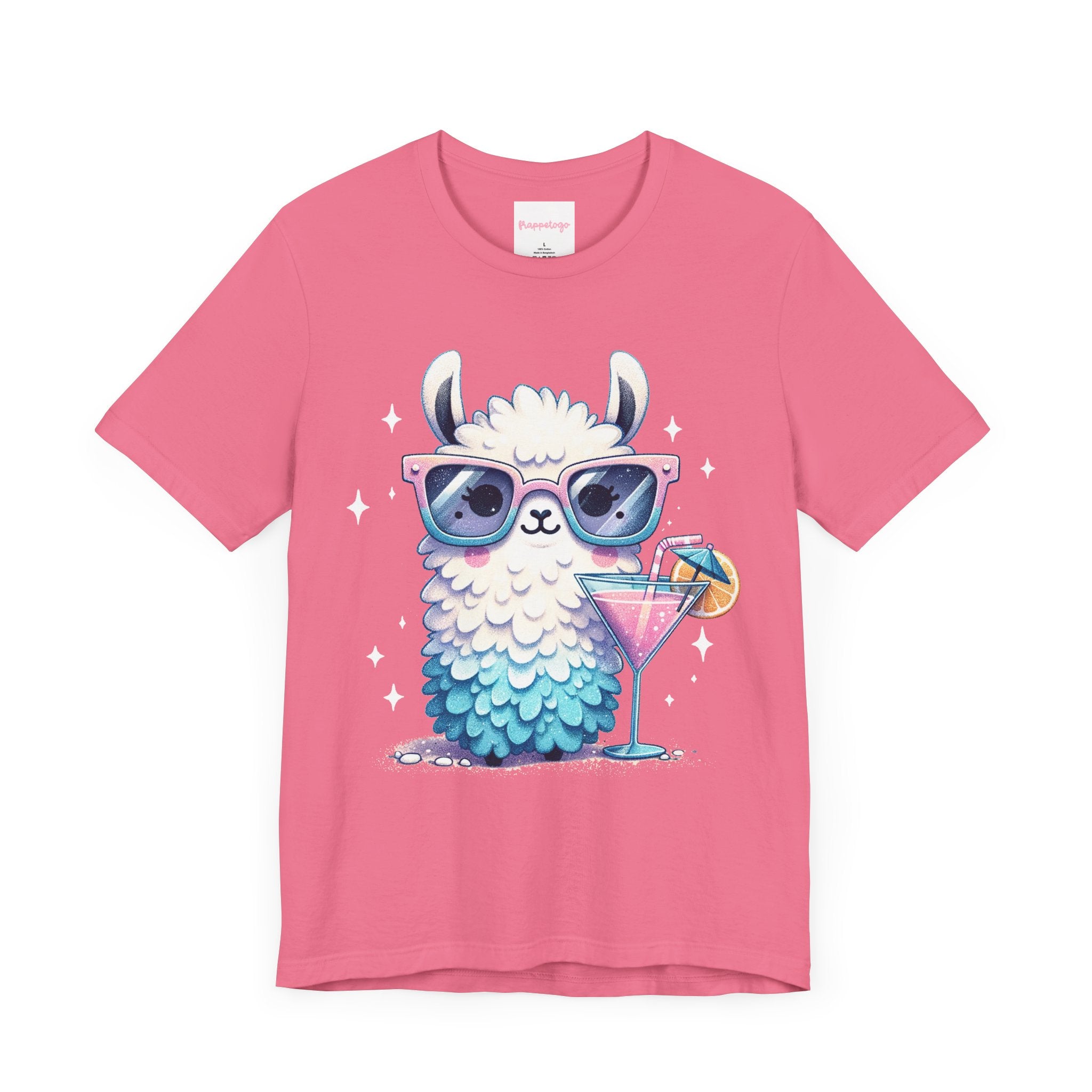 Cocktail Party Travel T-Shirt, Cute Llama T-Shirt, Celebration Tee, Alpaca Graphic T-Shirt | Family, Friends & Group Travel Apparel & Accessories | Travel Lifestyle Store | FrappeToGo