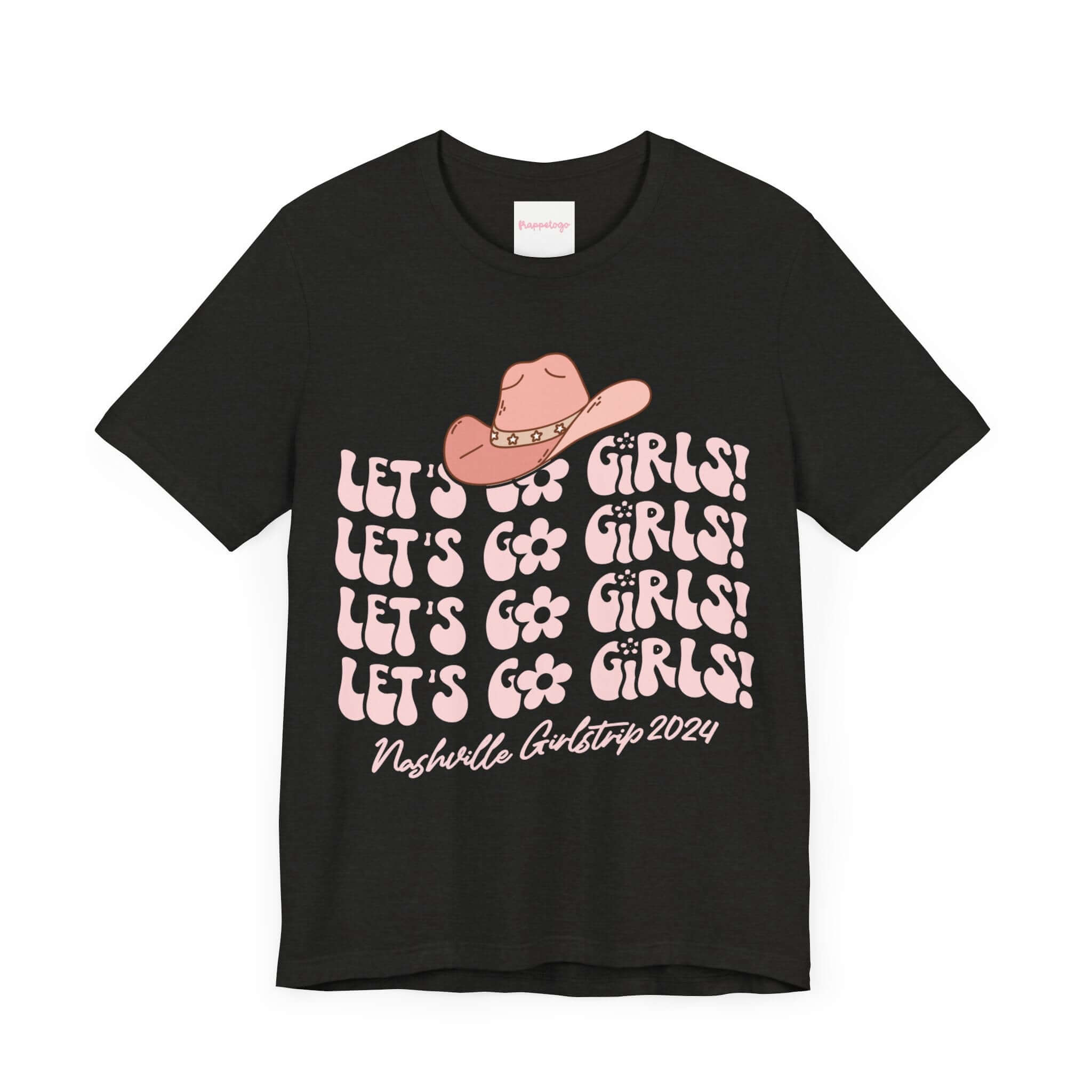 Let's Go Girls Nashville 2024 Travel T-Shirt, Fun Girls Trip Shirt, Cute Western Tee, Personalized | Family, Friends & Group Travel Apparel & Accessories | Travel Lifestyle Store | FrappeToGo