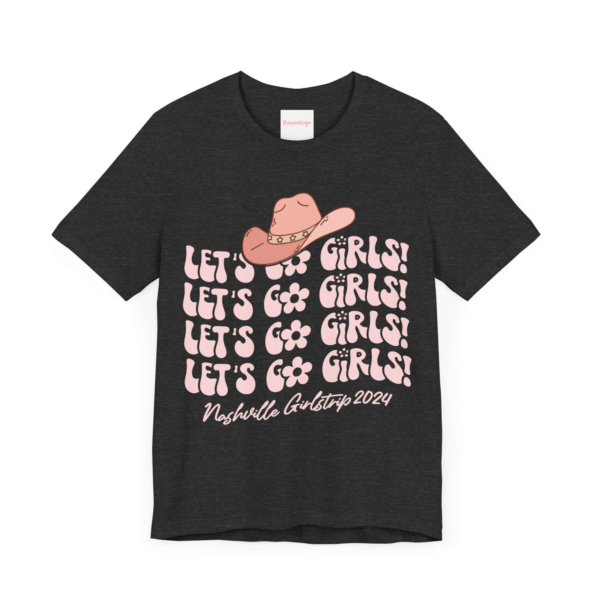 Let's Go Girls Nashville 2024 Travel T-Shirt, Fun Girls Trip Shirt, Cute Western Tee, Personalized | Family, Friends & Group Travel Apparel & Accessories | Travel Lifestyle Store | FrappeToGo