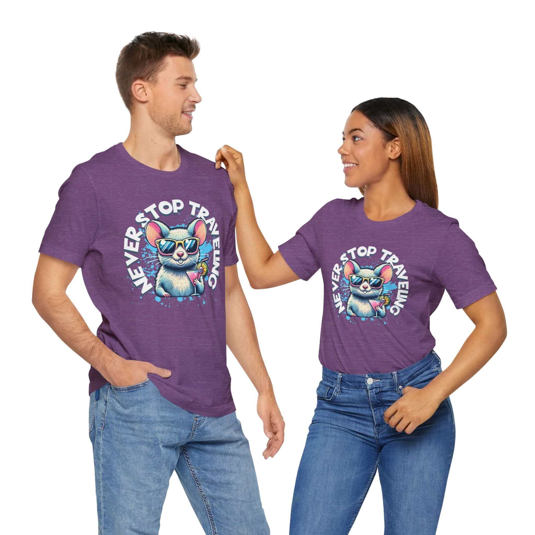 Travel Addict T-Shirt, Groovy Travel Vibes, Never Stop Traveling Tee | Family, Friends & Group Travel Apparel & Accessories | Travel Lifestyle Store | FrappeToGo
