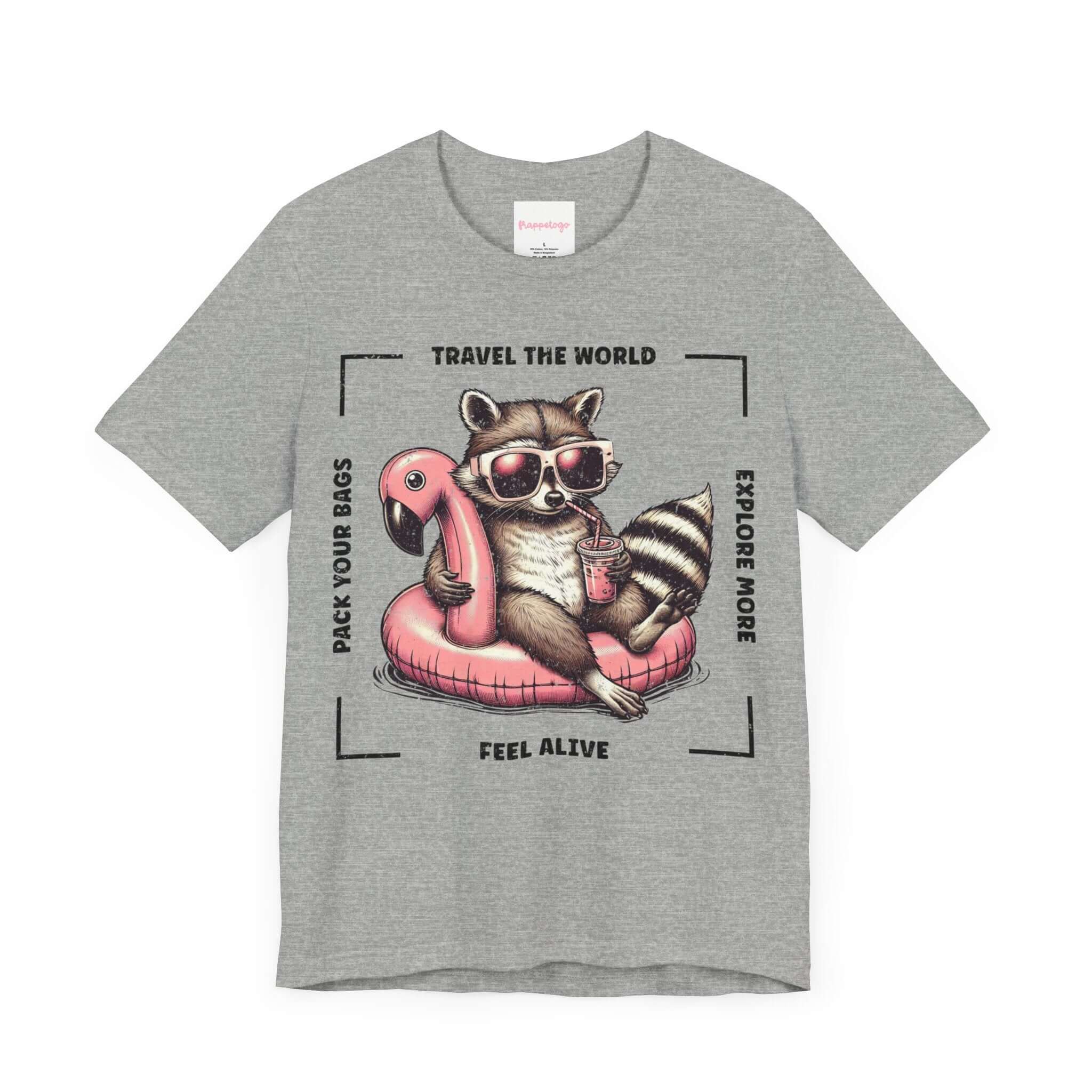 Funny Raccoon Travel 2024 T-Shirt, Pool Vacay Tee, Summer Wanderlust Shirt | Family, Friends & Group Travel Apparel & Accessories | Travel Lifestyle Store | FrappeToGo