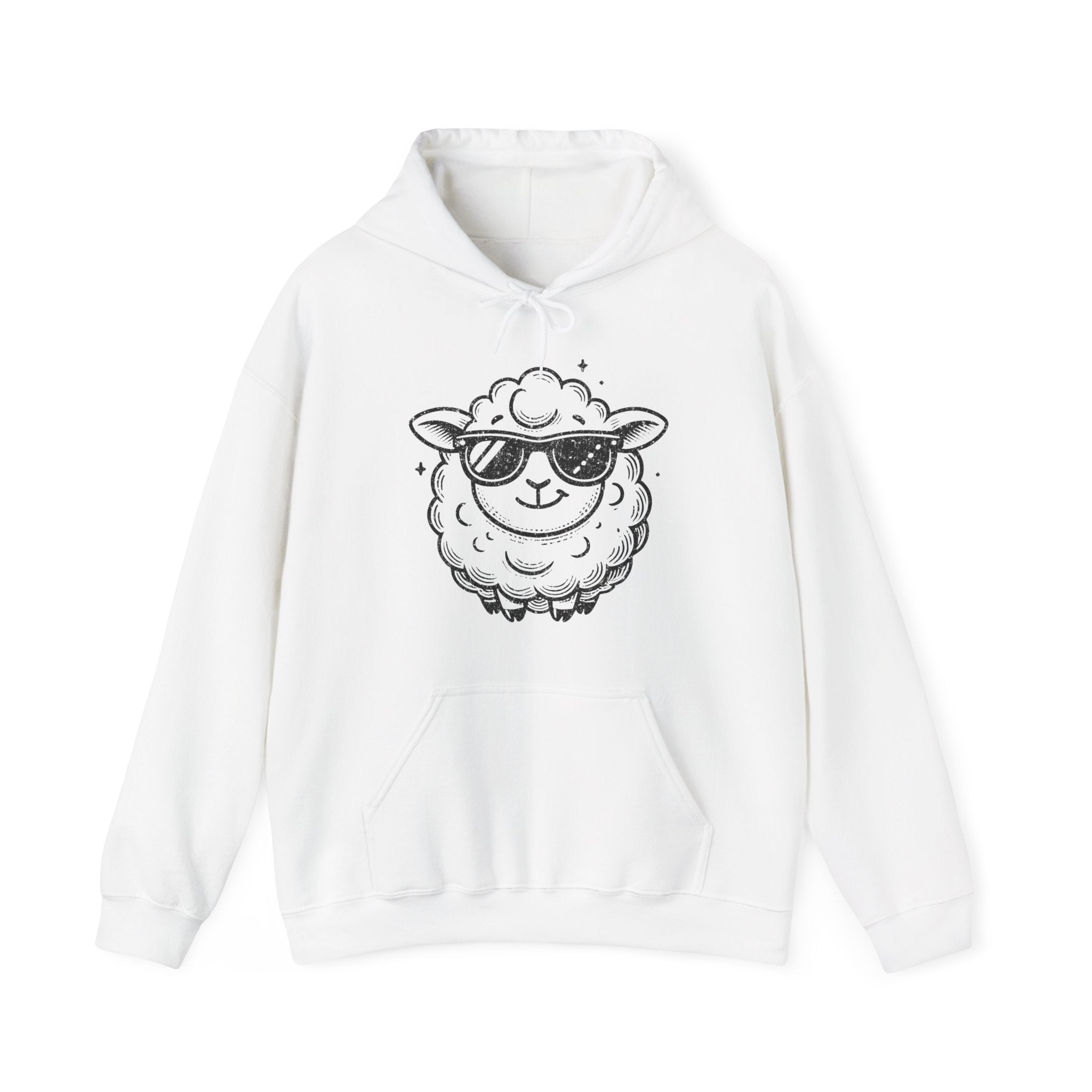 Feeling Good Funny Graphic Hoodie, Cool Sheep Travel Hooded Sweatshirt | Family, Friends & Group Travel Apparel & Accessories | Travel Lifestyle Store | FrappeToGo