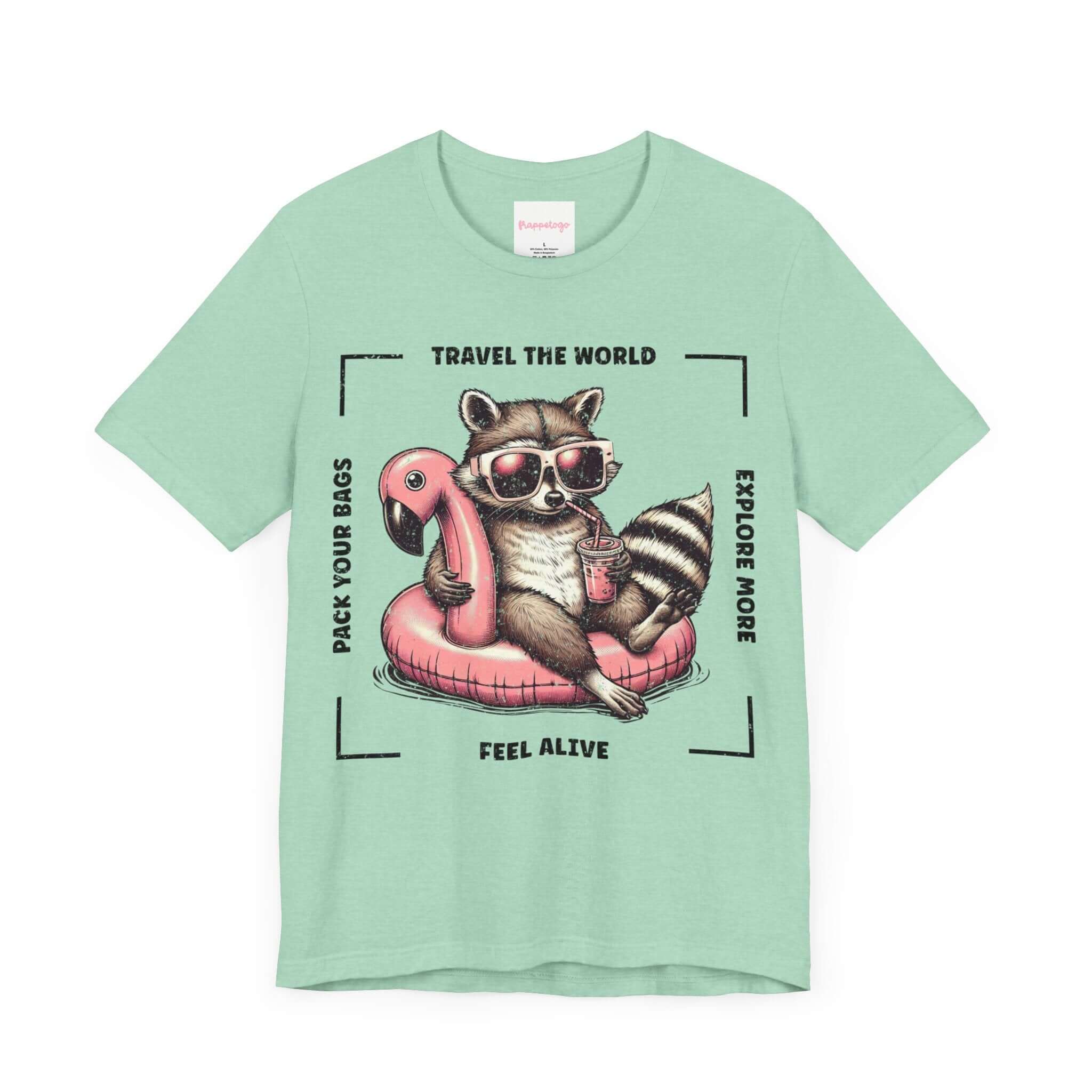 Funny Raccoon Travel 2024 T-Shirt, Pool Vacay Tee, Summer Wanderlust Shirt | Family, Friends & Group Travel Apparel & Accessories | Travel Lifestyle Store | FrappeToGo