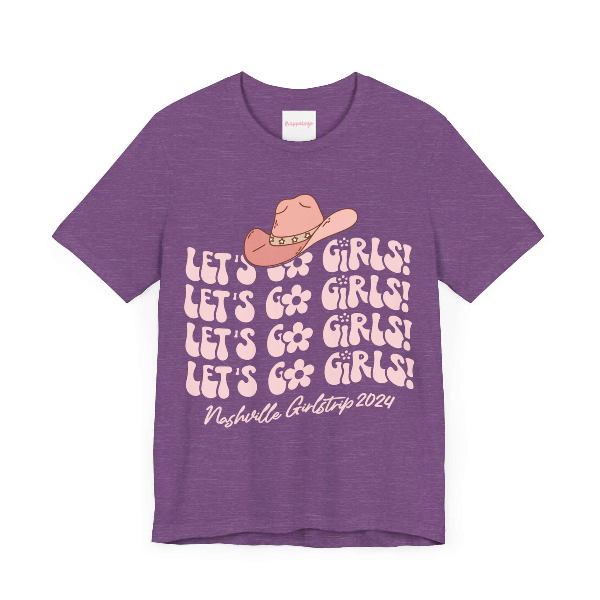 Let's Go Girls Nashville 2024 Travel T-Shirt, Fun Girls Trip Shirt, Cute Western Tee, Personalized | Family, Friends & Group Travel Apparel & Accessories | Travel Lifestyle Store | FrappeToGo