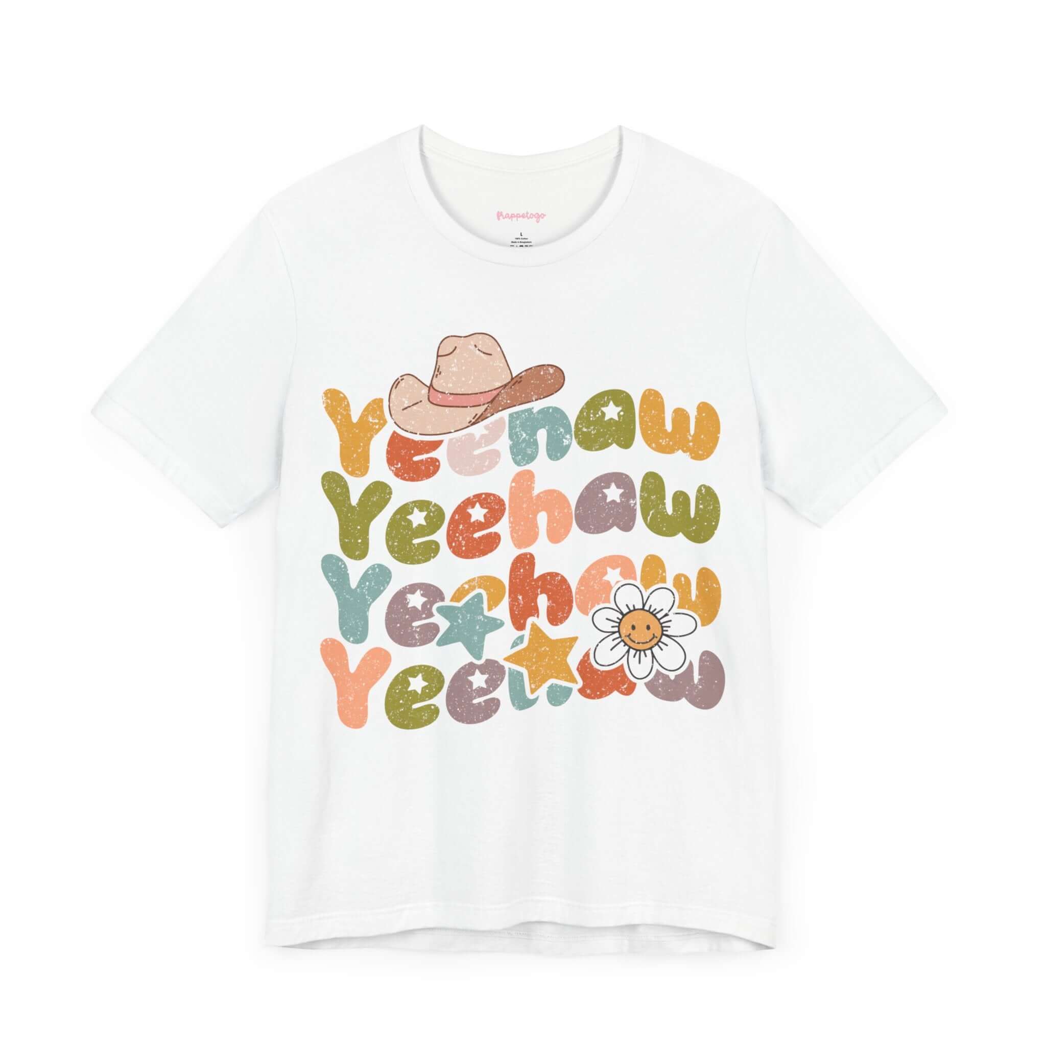 Western Cowboy Yeehaw USA Travel T-Shirt, Fun Girls Trip Shirt, Cute Cowboy Tee | Family, Friends & Group Travel Apparel & Accessories | Travel Lifestyle Store | FrappeToGo