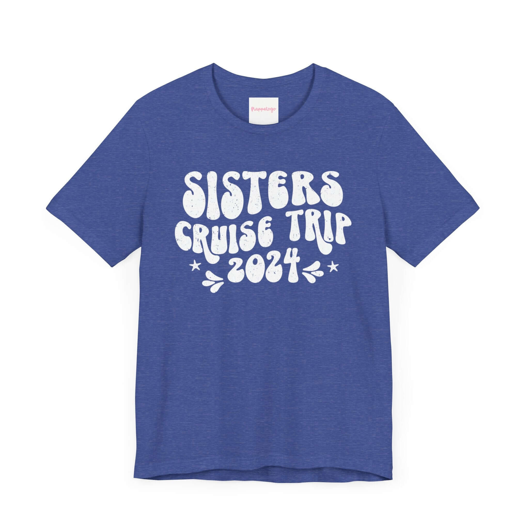 Sisters Cruise 2024 T-Shirt, Groovy Cruise Shirt, Family Travel, Personalized Tee | Family, Friends & Group Travel Apparel & Accessories | Travel Lifestyle Store | FrappeToGo