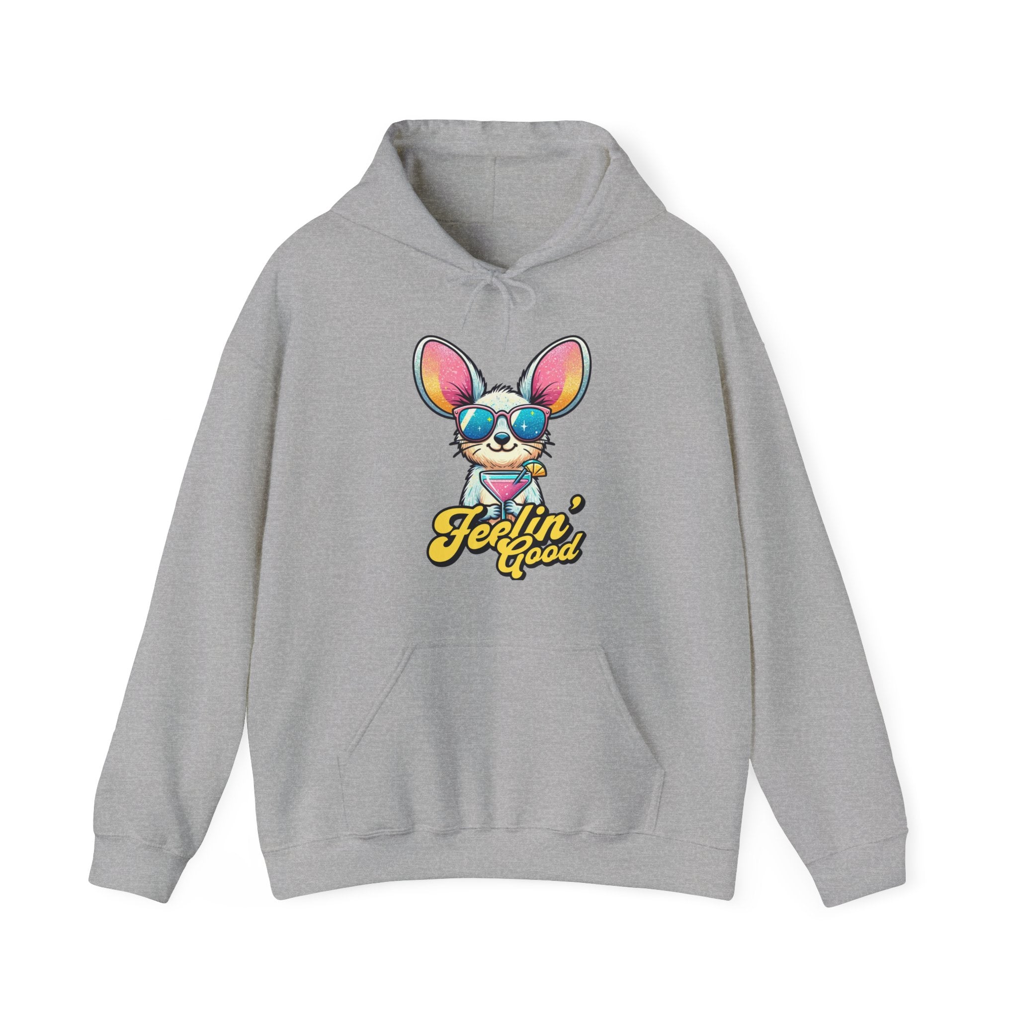 Summer Vibes Hoodie, Cute Kangaroo Summer Groovy Hooded Sweatshirt | Family, Friends & Group Travel Apparel & Accessories | Travel Lifestyle Store | FrappeToGo