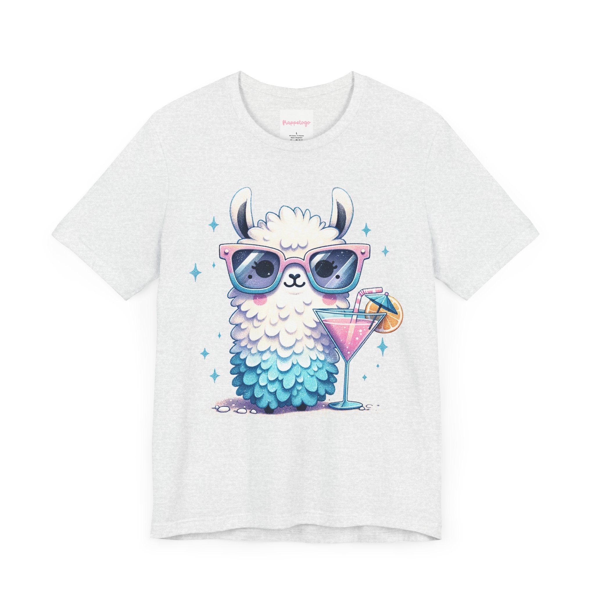 Cocktail Party Travel T-Shirt, Cute Llama T-Shirt, Celebration Tee, Alpaca Graphic T-Shirt | Family, Friends & Group Travel Apparel & Accessories | Travel Lifestyle Store | FrappeToGo