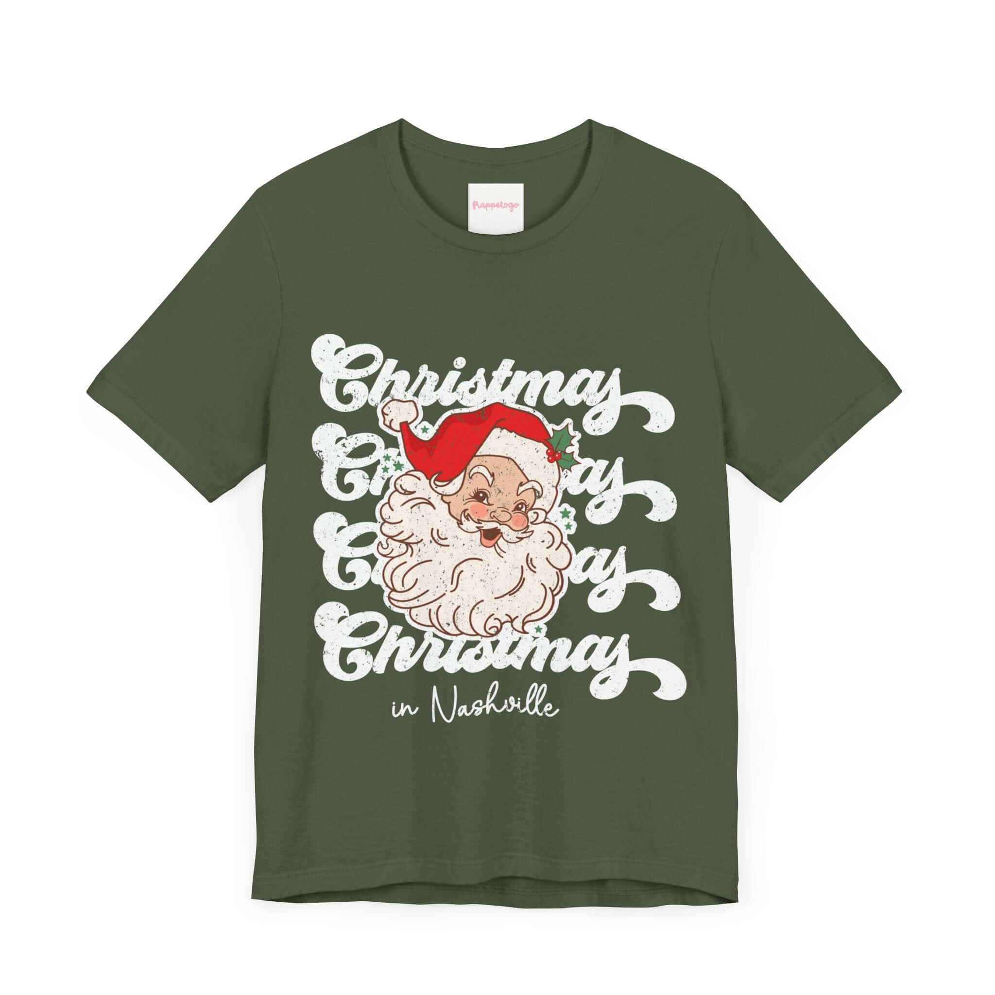 Christmas In Nashville Cowboy USA Travel T-Shirt, Fun Girls Trip Shirt, Cute Western Tee, Personalized | Family, Friends & Group Travel Apparel & Accessories | Travel Lifestyle Store | FrappeToGo