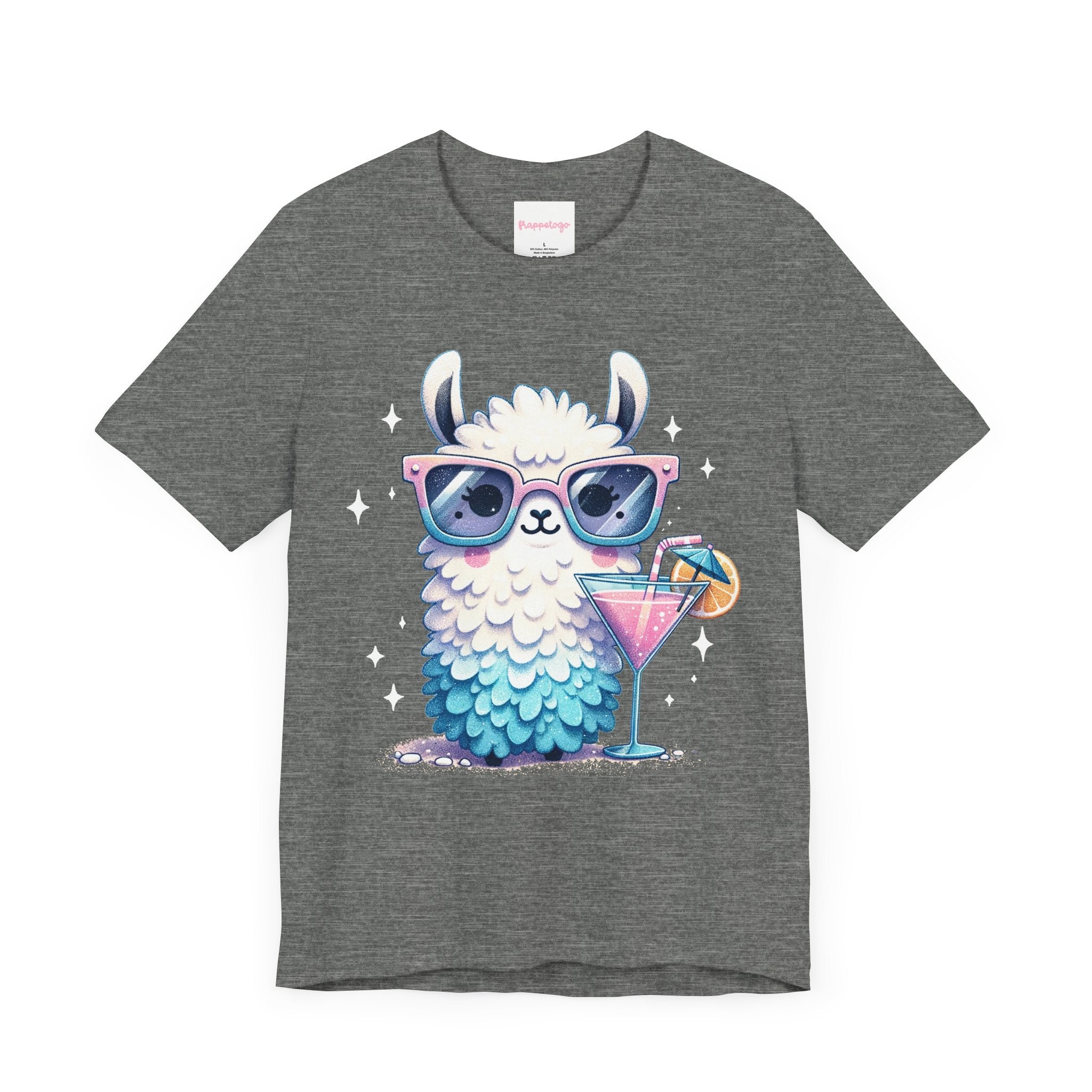 Cocktail Party Travel T-Shirt, Cute Llama T-Shirt, Celebration Tee, Alpaca Graphic T-Shirt | Family, Friends & Group Travel Apparel & Accessories | Travel Lifestyle Store | FrappeToGo