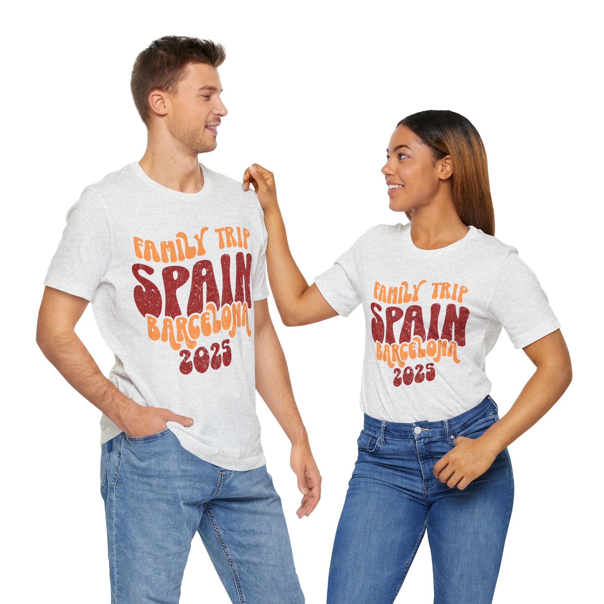 Family Trip Spain Barcelona 2025 T-Shirt, Group Travel Shirt, Retro Travel T-Shirt | Family, Friends & Group Travel Apparel & Accessories | Travel Lifestyle Store | FrappeToGo