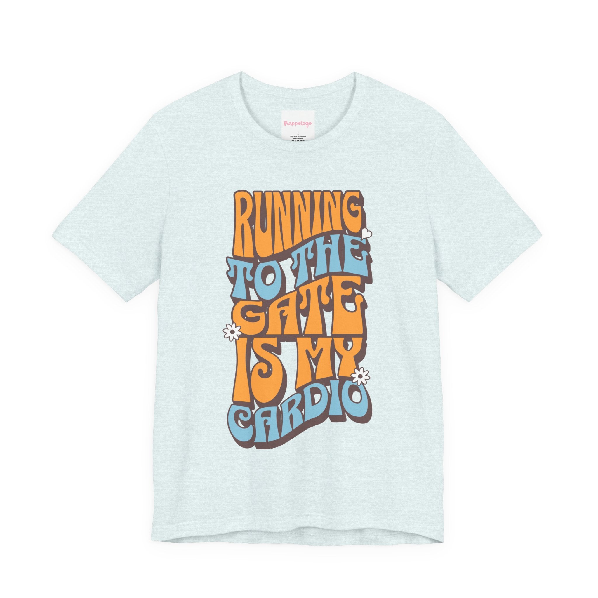 Running To The Gate Is My Cardio Travel T-Shirt, Funny Traveler Shirt, Fitness Travel Tee