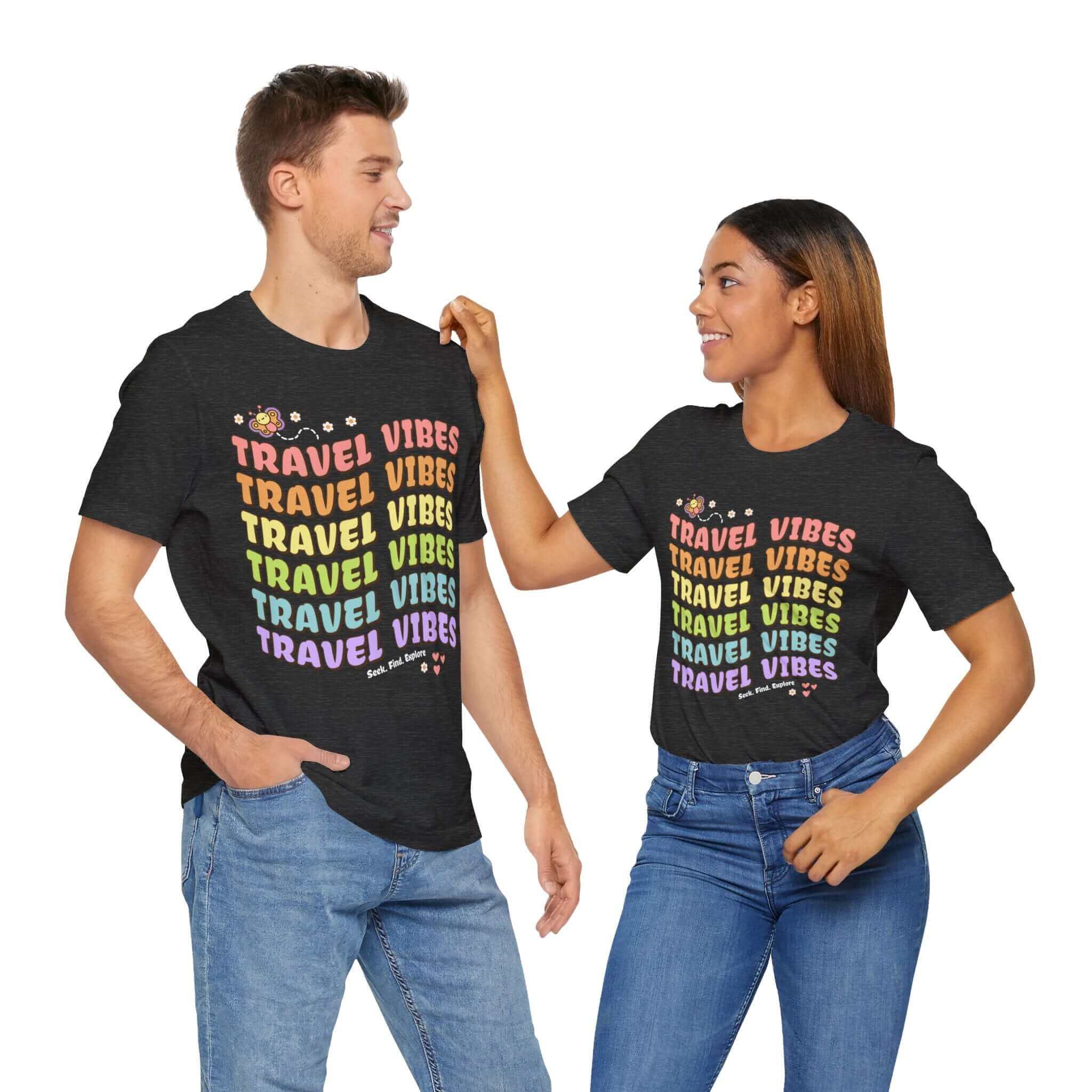 Groovy Travel Shirt, Travel Vibes Wanderlust T-Shirt | Family, Friends & Group Travel Apparel & Accessories | Travel Lifestyle Store | FrappeToGo