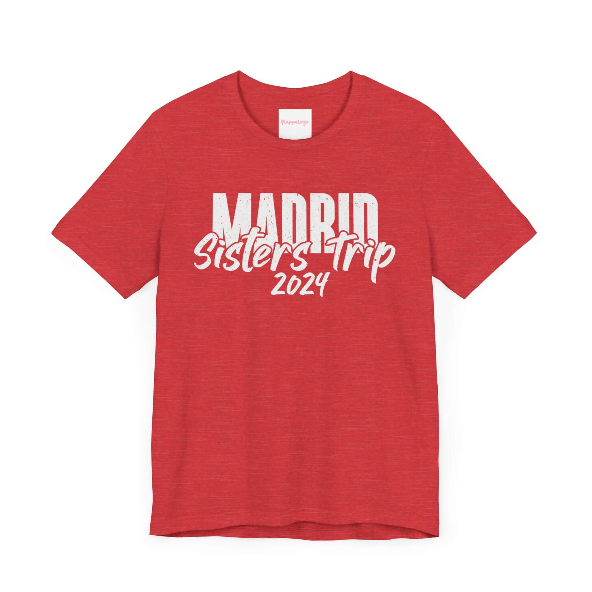 Sisters Trip Madrid 2024 T-Shirt, Spain Group Shirt, Family Barcelona Vacation Personalized Tee | Family, Friends & Group Travel Apparel & Accessories | Travel Lifestyle Store | FrappeToGo