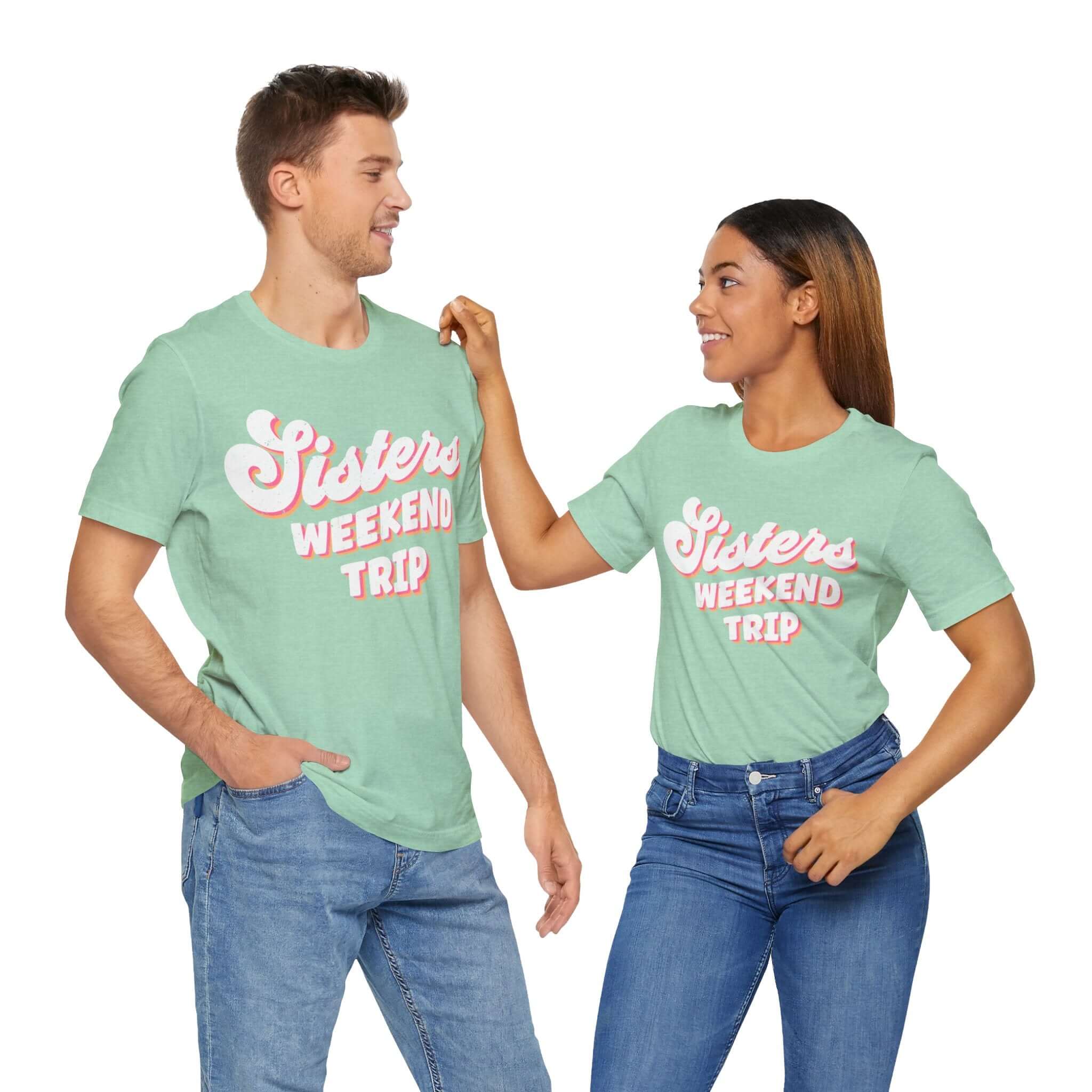 Sisters Weekend Trip T-Shirt, Groovy Travel Shirt, Family Travel, Personalized Tee | Family, Friends & Group Travel Apparel & Accessories | Travel Lifestyle Store | FrappeToGo