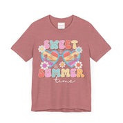 Summer Vacation Groovy T-Shirt, Sweet Summer Shirt, Retro Tee | Family, Friends & Group Travel Apparel & Accessories | Travel Lifestyle Store | FrappeToGo