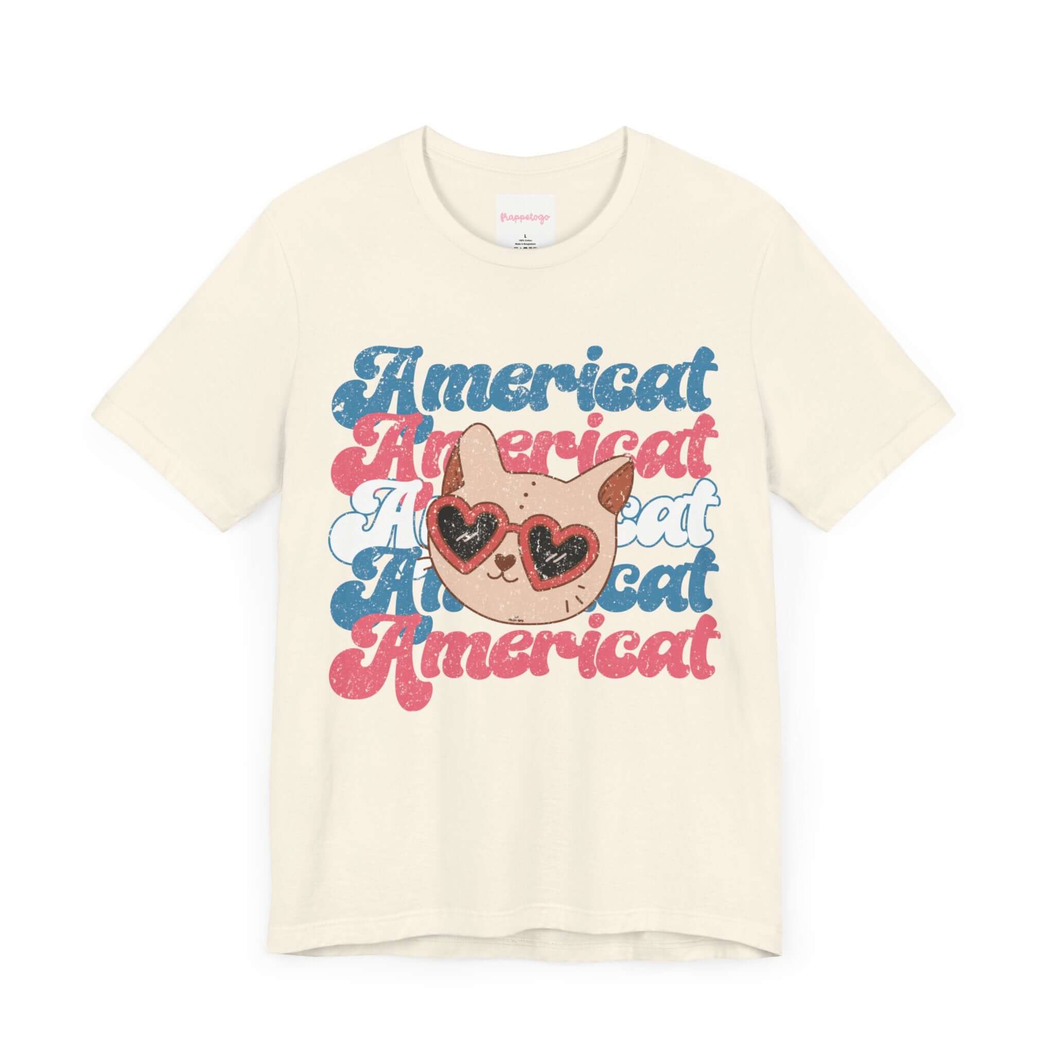 America USA Cat Lover Groovy Travel T-Shirt, America Road Trip Summer Vacation Retro Shirt, Americat | Family, Friends & Group Travel Apparel & Accessories | Travel Lifestyle Store | FrappeToGo