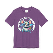 Travel Addict T-Shirt, Groovy Travel Vibes, Never Stop Traveling Tee | Family, Friends & Group Travel Apparel & Accessories | Travel Lifestyle Store | FrappeToGo