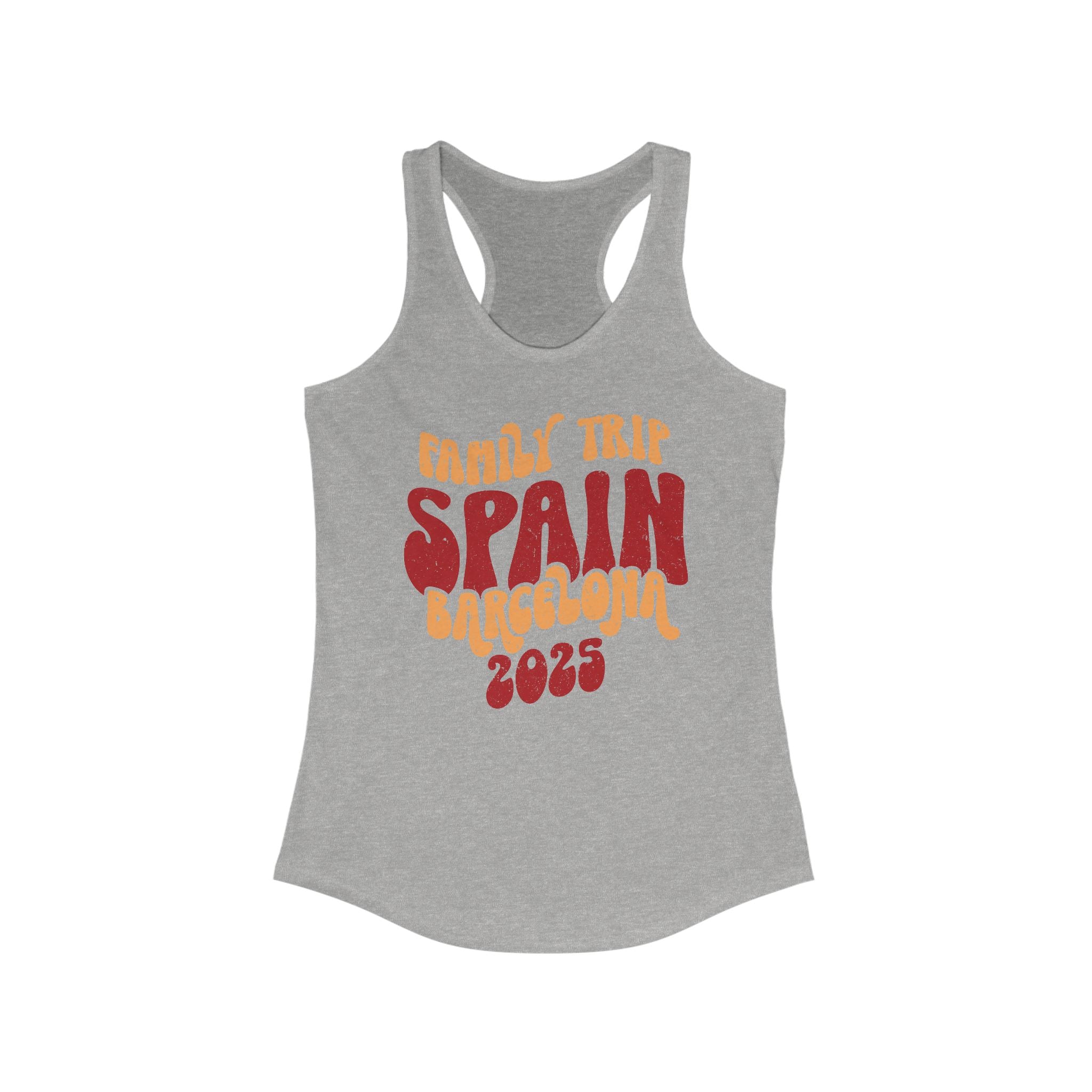 Family Trip Spain Barcelona 2025 Tank Top, Group Travel Tank Top, Retro Travel Tank Top, Personalized