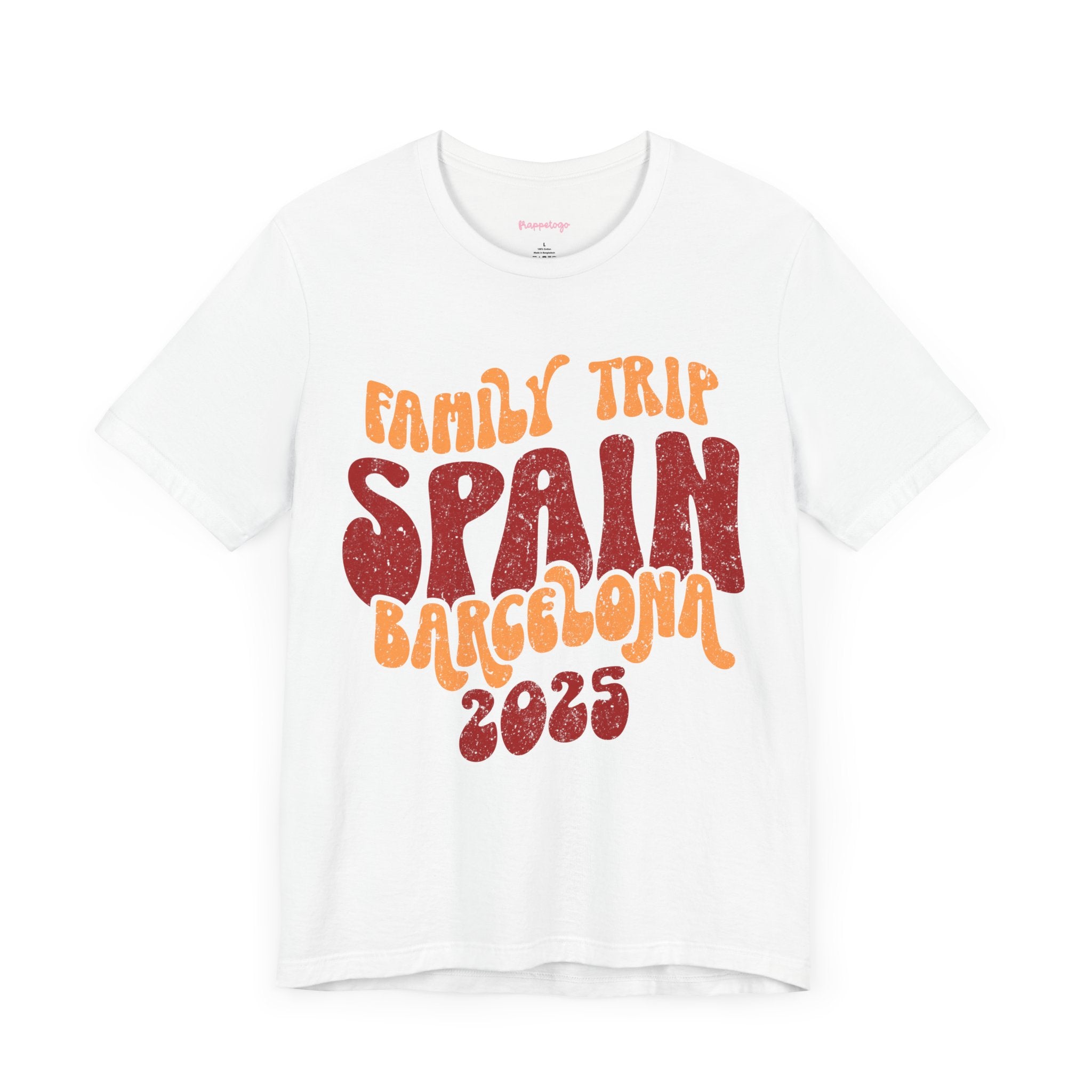 Family Trip Spain Barcelona 2025 T-Shirt, Group Travel Shirt, Retro Travel T-Shirt | Family, Friends & Group Travel Apparel & Accessories | Travel Lifestyle Store | FrappeToGo