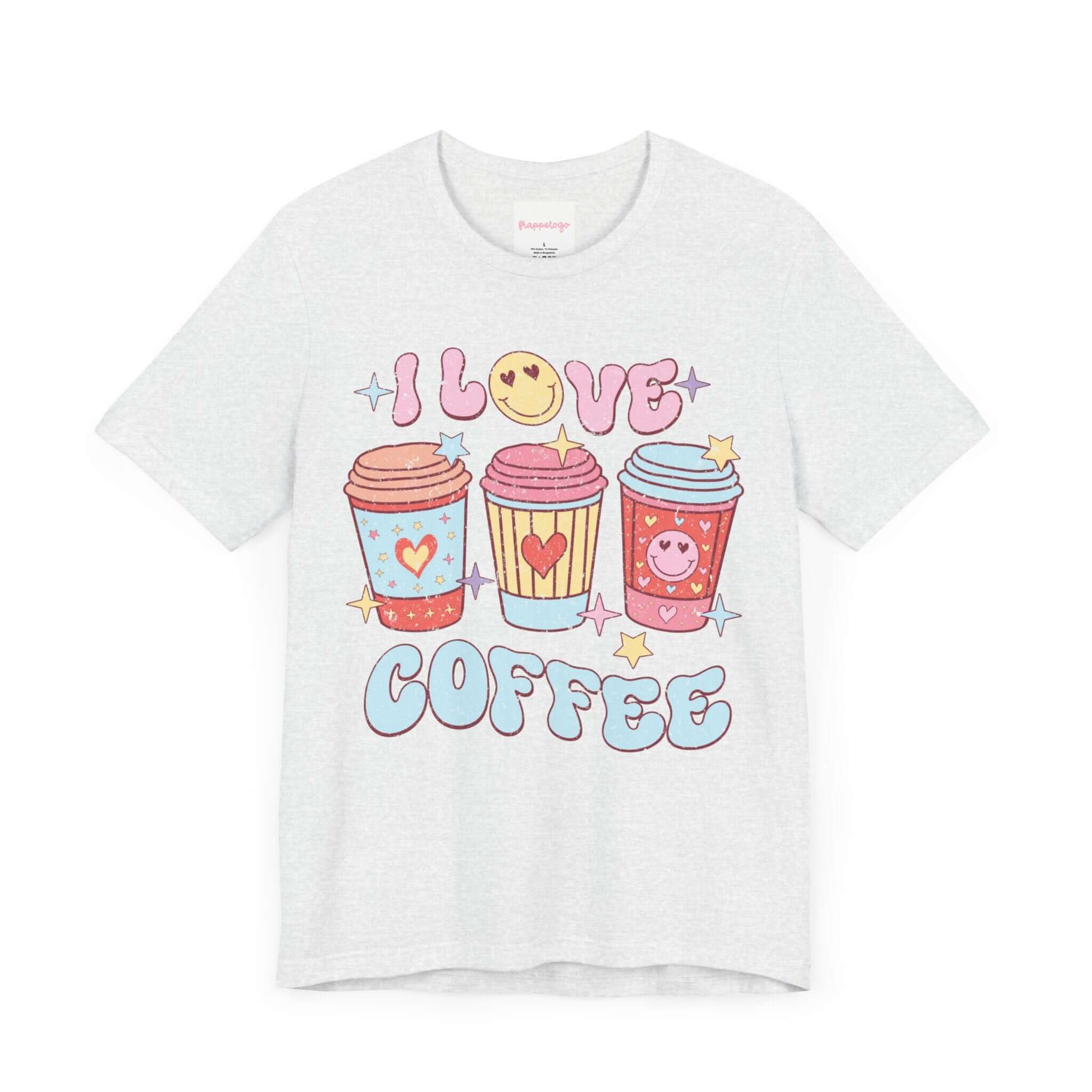 I Love Coffee Retro T-Shirt, Funny Caffeine Shirt, Busy Life Tee | Family, Friends & Group Travel Apparel & Accessories | Travel Lifestyle Store | FrappeToGo