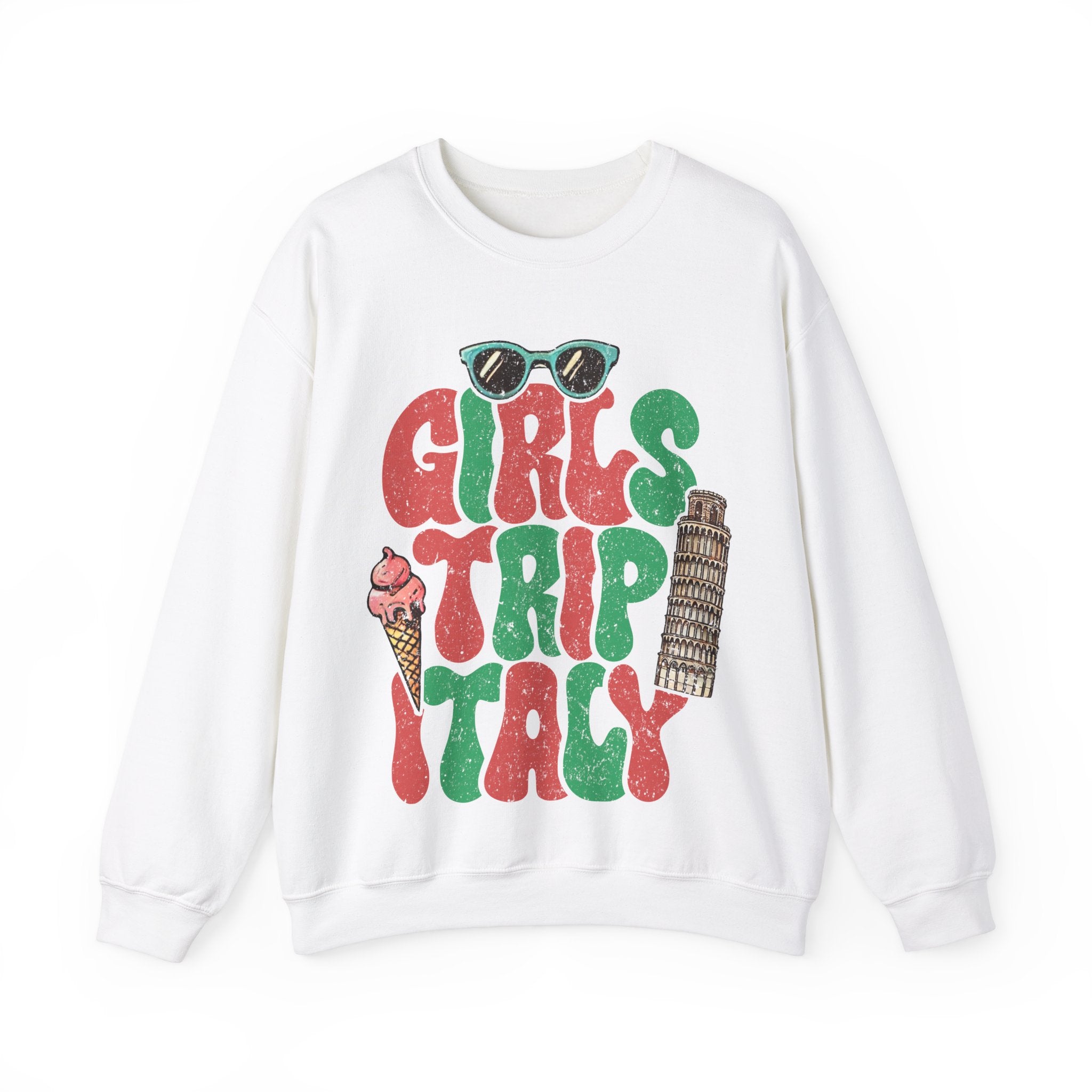 Girls Trip Italy Vacation Sweatshirt, Funny Group Travel Sweatshirt, Cute Retro Sweatshirt