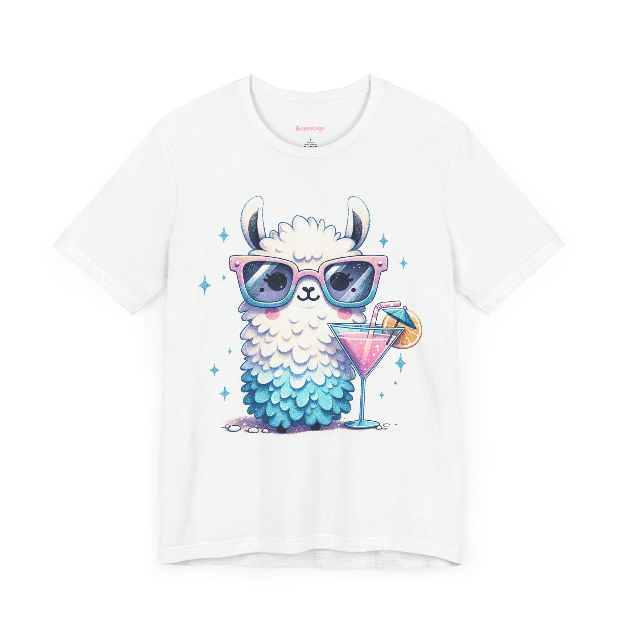 Cocktail Party Travel T-Shirt, Cute Llama T-Shirt, Celebration Tee, Alpaca Graphic T-Shirt | Family, Friends & Group Travel Apparel & Accessories | Travel Lifestyle Store | FrappeToGo