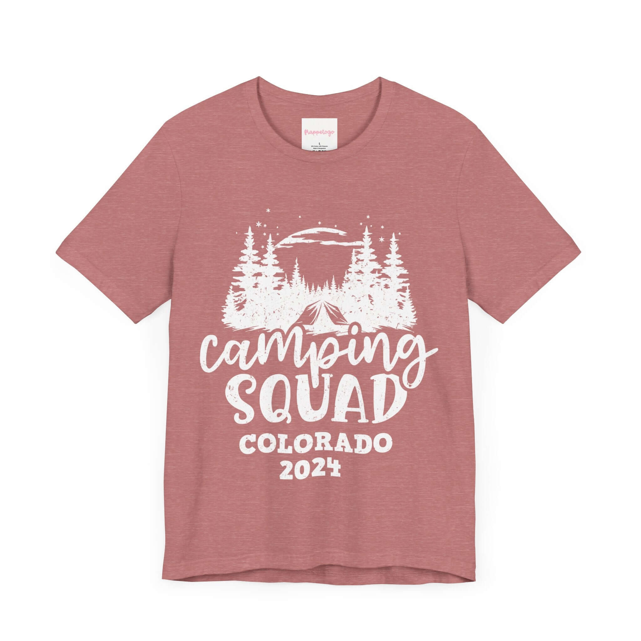 Camping Squad Colorado 2024 T-Shirt, Group Vacation Travel Shirt, Outdoor Vacay, Personalized | Family, Friends & Group Travel Apparel & Accessories | Travel Lifestyle Store | FrappeToGo