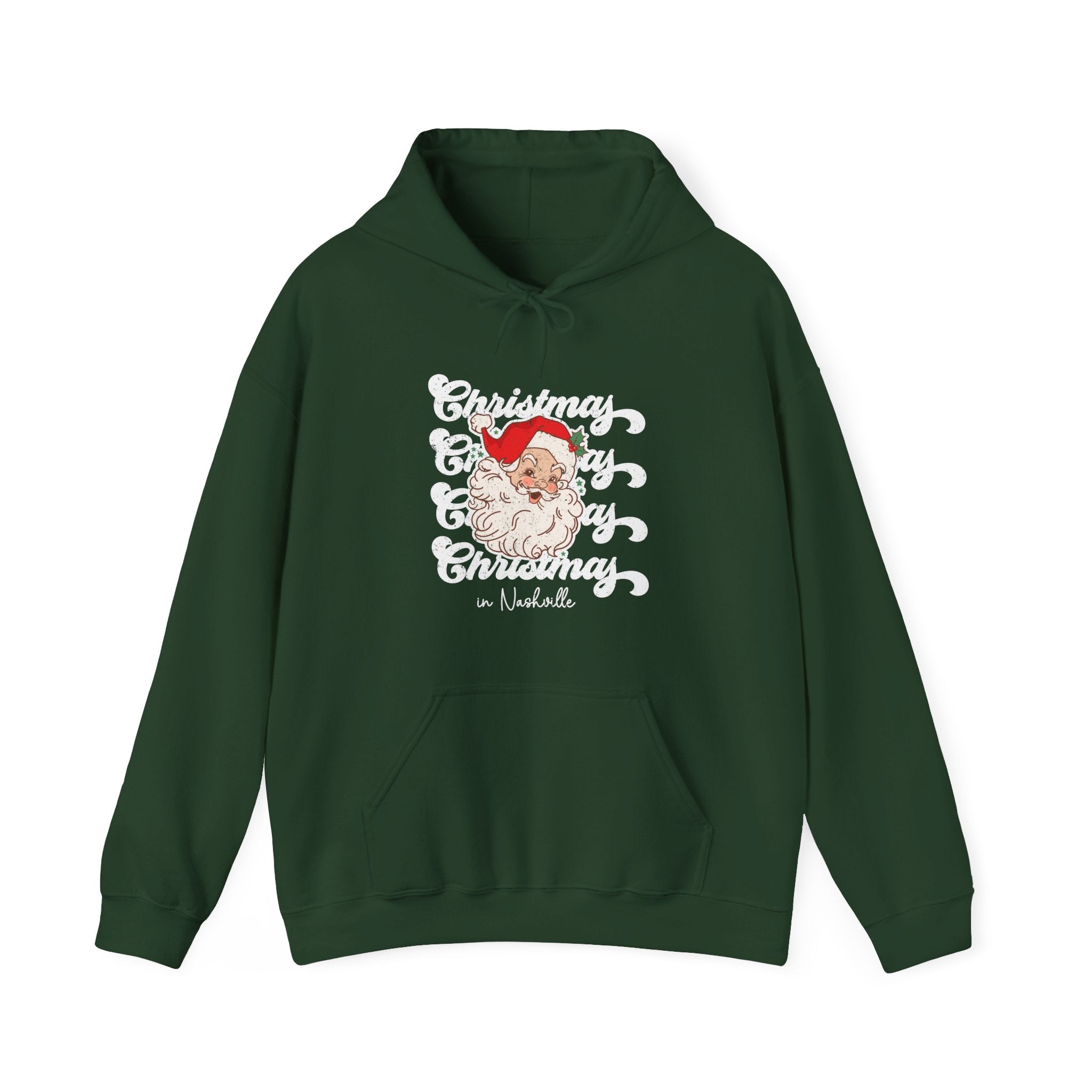 Christmas Nashville Family Trip Hoodie, Holiday Gathering Hooded Sweatshirt, Personalized | Family, Friends & Group Travel Apparel & Accessories | Travel Lifestyle Store | FrappeToGo