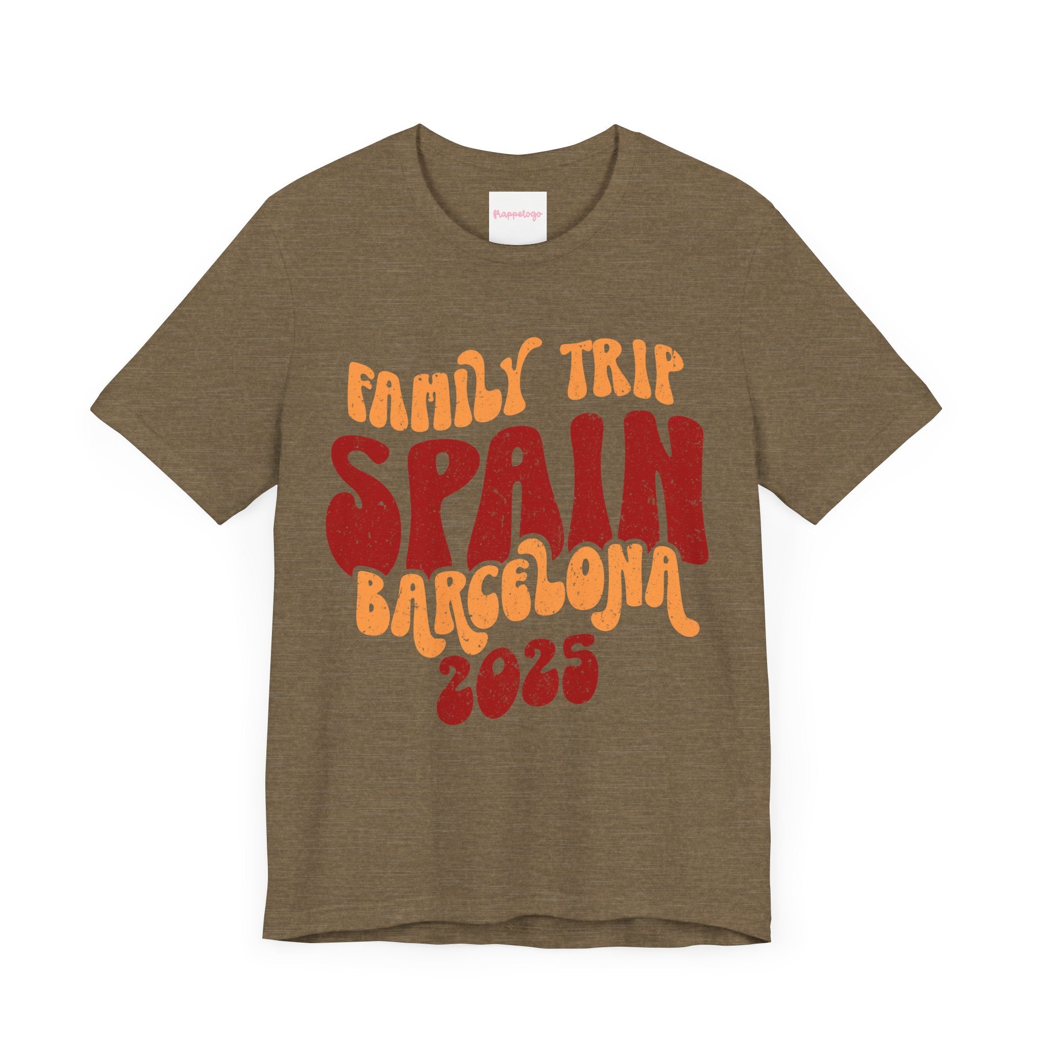 Family Trip Spain Barcelona 2025 T-Shirt, Group Travel Shirt, Retro Travel T-Shirt | Family, Friends & Group Travel Apparel & Accessories | Travel Lifestyle Store | FrappeToGo