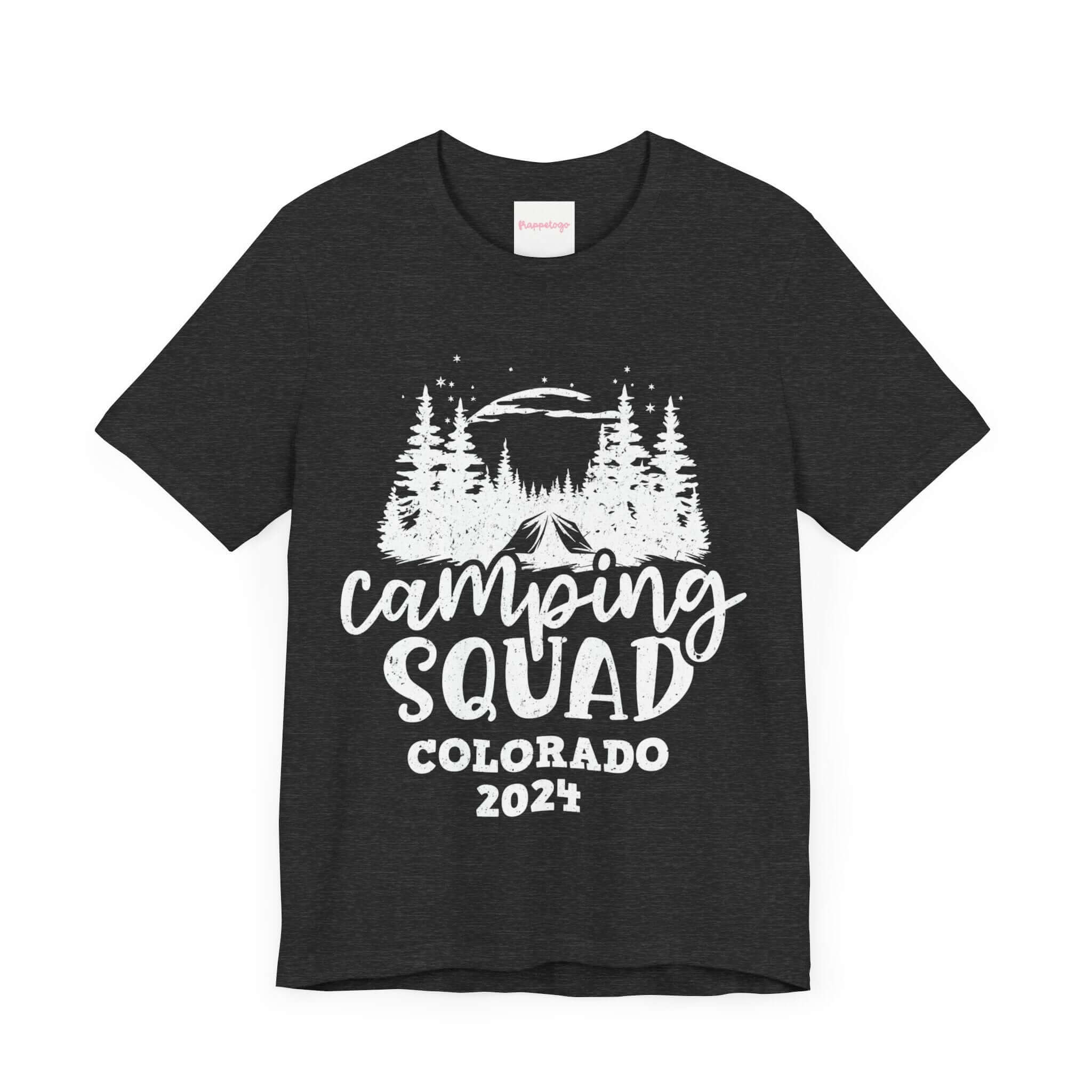 Camping Squad Colorado 2024 T-Shirt, Group Vacation Travel Shirt, Outdoor Vacay, Personalized | Family, Friends & Group Travel Apparel & Accessories | Travel Lifestyle Store | FrappeToGo